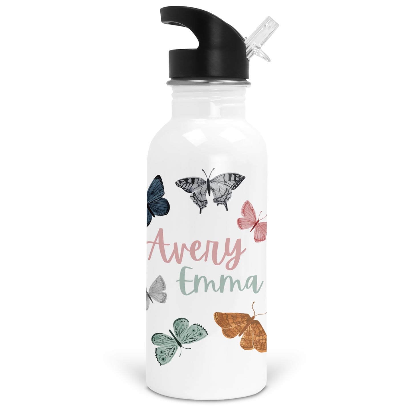  Bentley's Butterfly Personalized Kids Water Bottle、mySite、layawaytickets