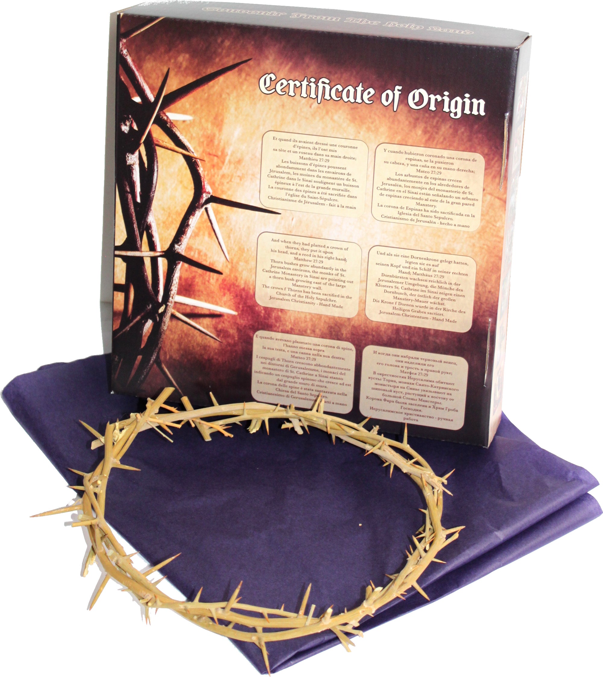  Crown of Thorns/Authentic Crown of Thorns from The Holy Land - in Gift Box、mySite、elrpsem3k