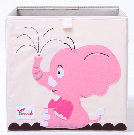 Kid's Animal Storage Cubes Large with Lids Heavyweight Foldable *、mySite、g9winljtr
