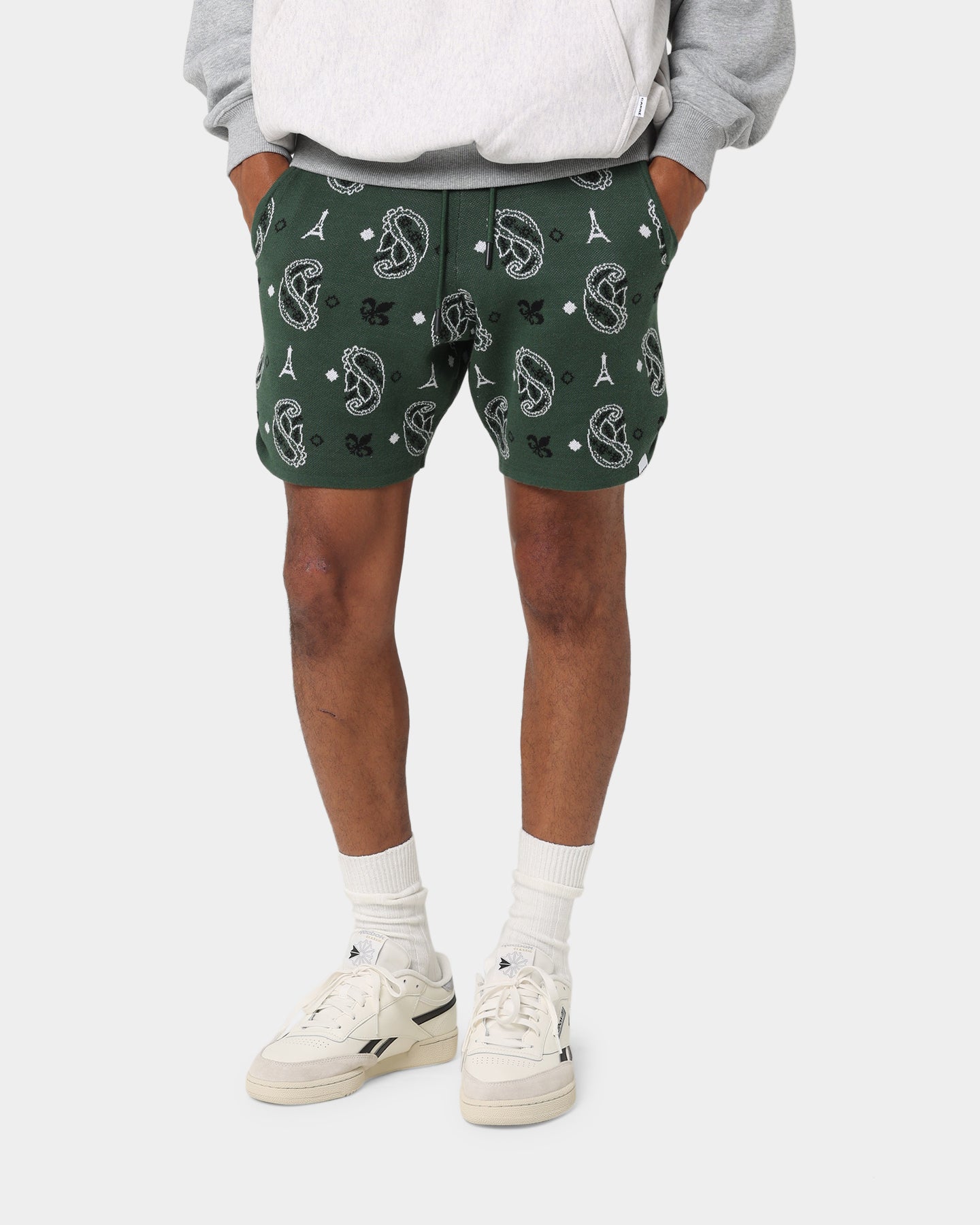Carre Big Bandana Knitted Shorts Green、mySite、zt4zffjzw