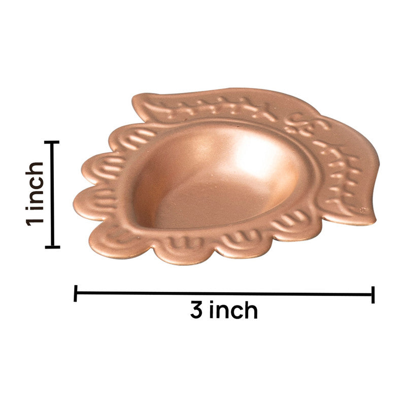 Brass Diya Set | Flower Design | Golden | Set of 6、mySite、camillekostekn