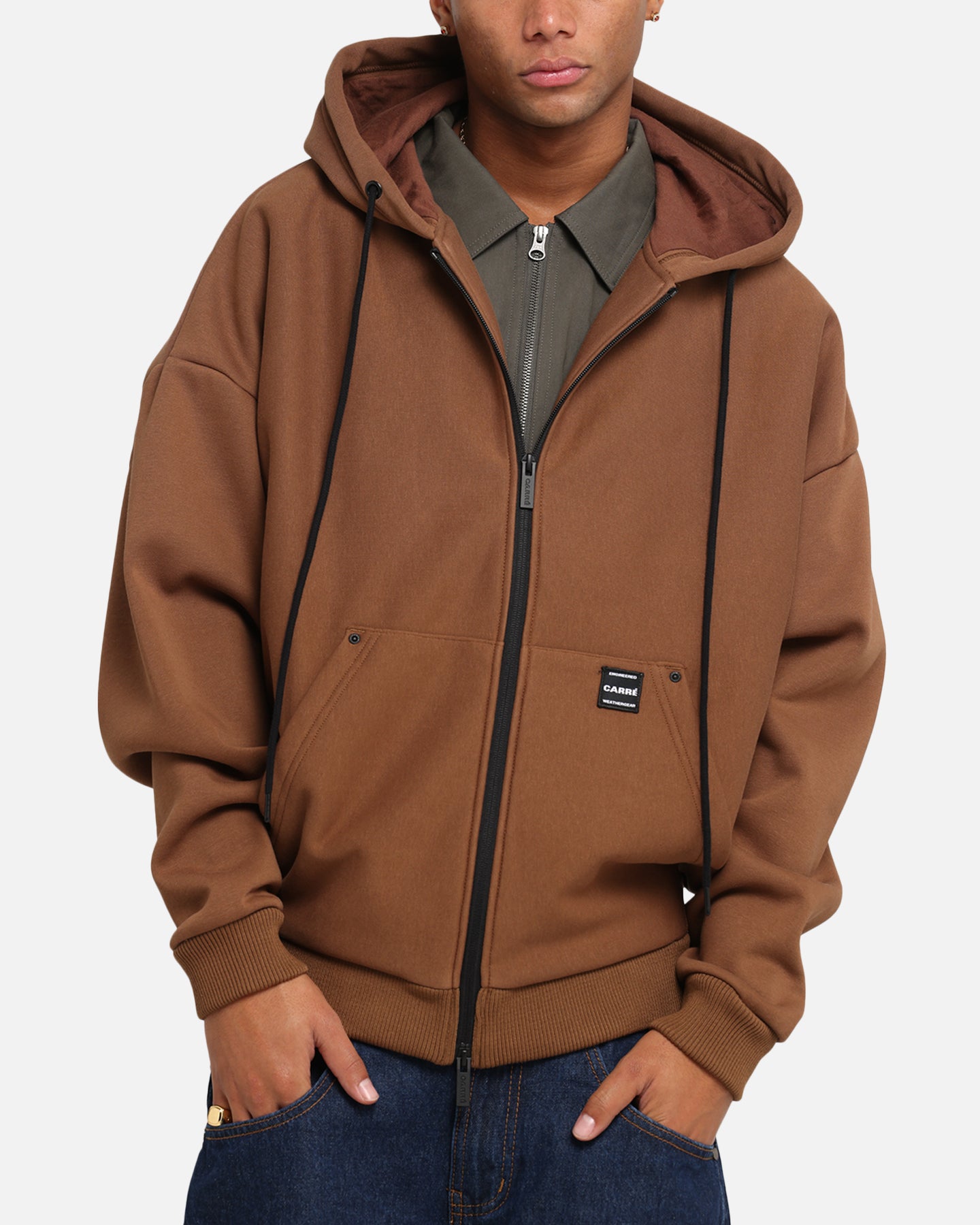 Carre Weatherwear Hoodie Brown、mySite、zt4zffjzw