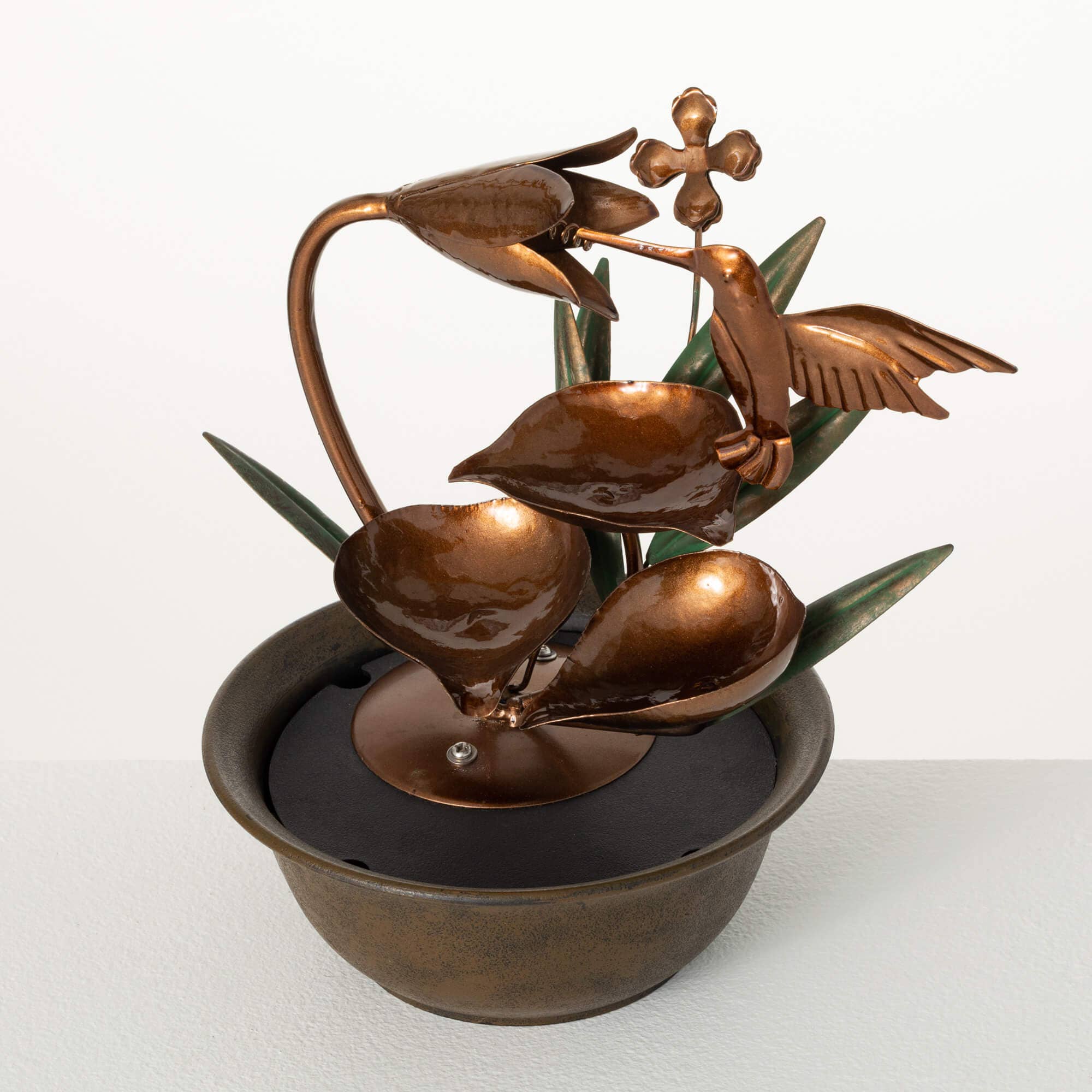 COPPER HUMMINGBIRD FOUNTAIN Made in the USA!、mySite、g9winljtr