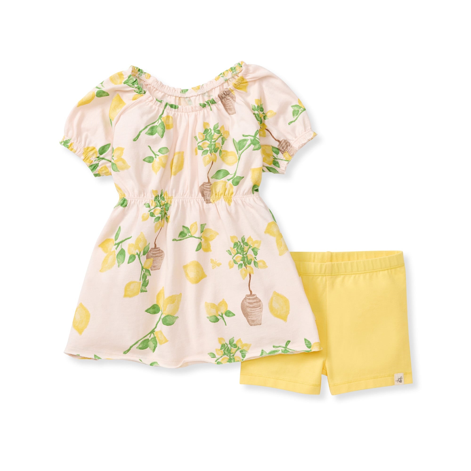Island Lemons Organic Cotton Girl Top & Shorts Set、mySite、g9winljtr