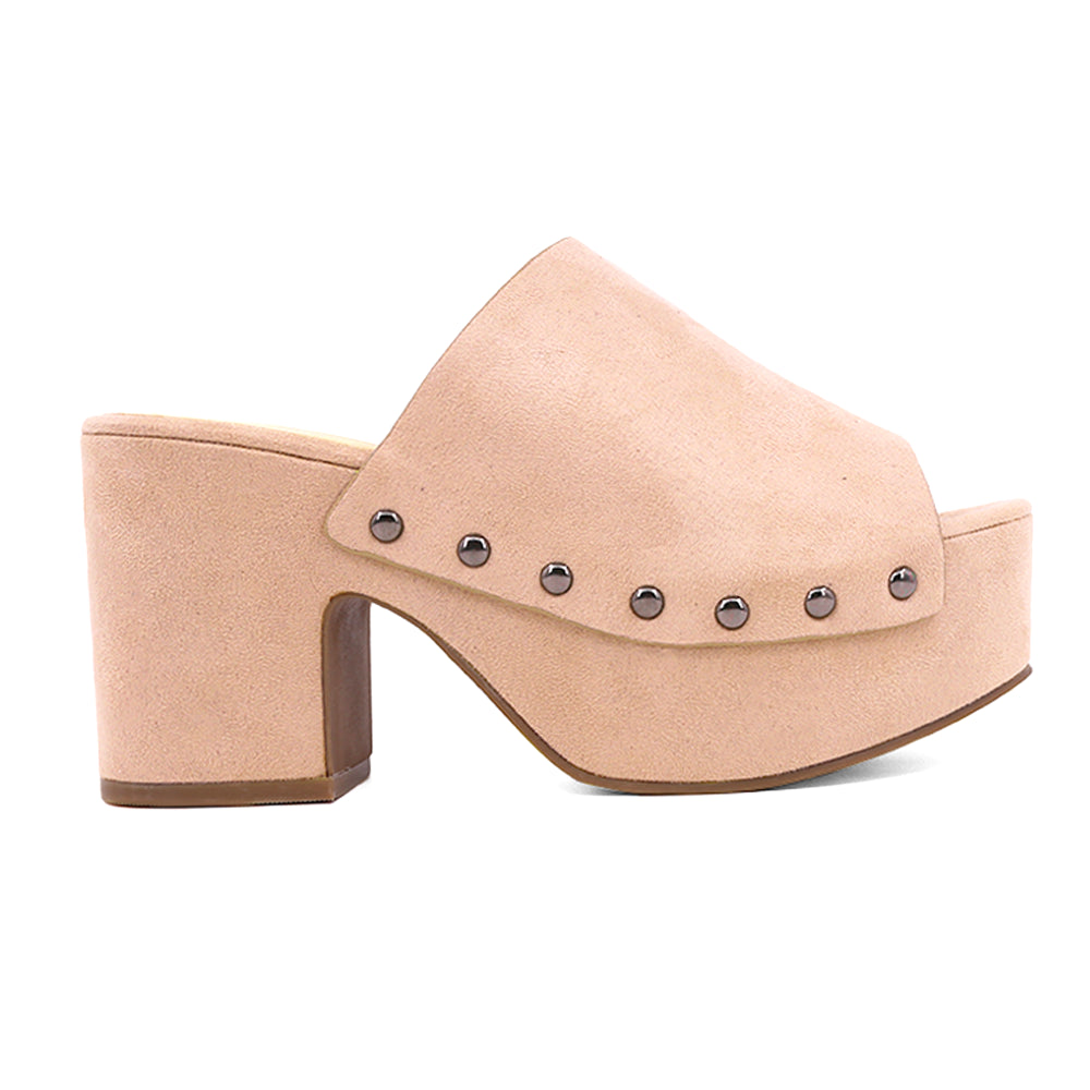 Gina Studded Platform Block Heel Sandals、mySite、gtrtttuynbv