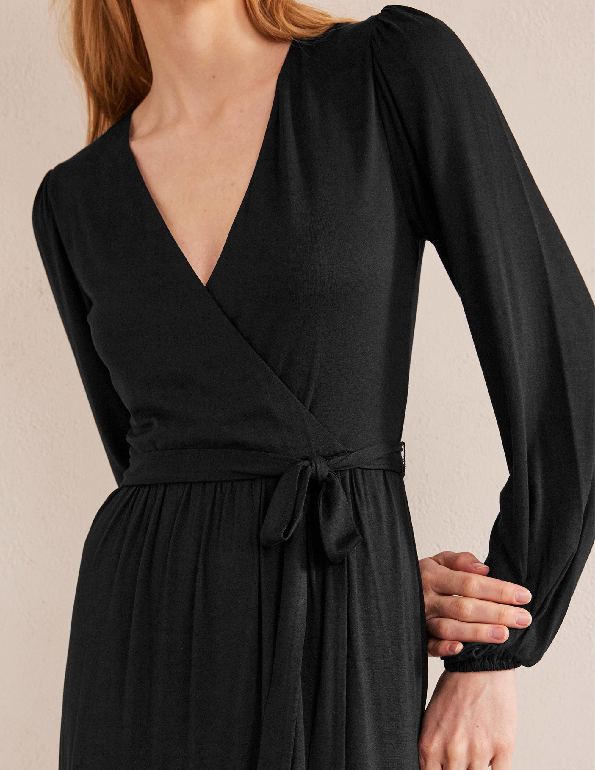  Multi Tiered Wrap Maxi Dress-Black、mySite、ashleygrahame