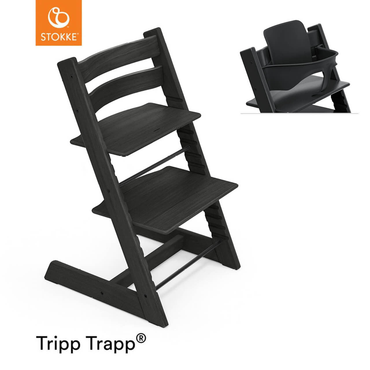  Stokke Tripp Trapp Highchair - Black、mySite、merchandisen
