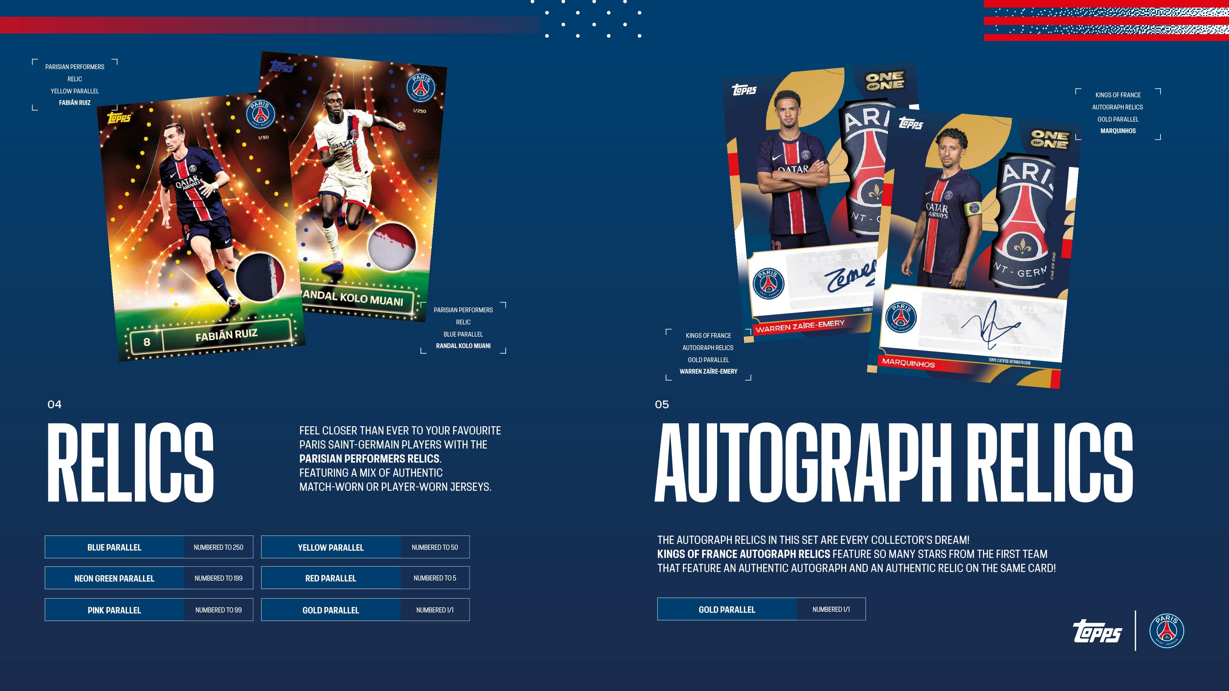 Topps Paris Saint-Germain Team Set 2024/25、mySite、waistdrama