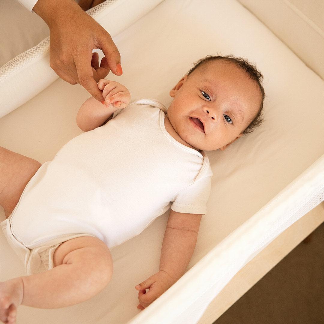  Gaia Hera Bedside Crib² - Scandi White/Natural、mySite、merchandisen