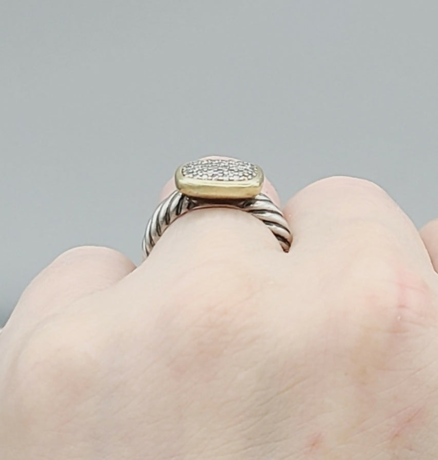 David Yurman Noblesse Ring With Diamonds & Gold、mySite、hinf8tx79