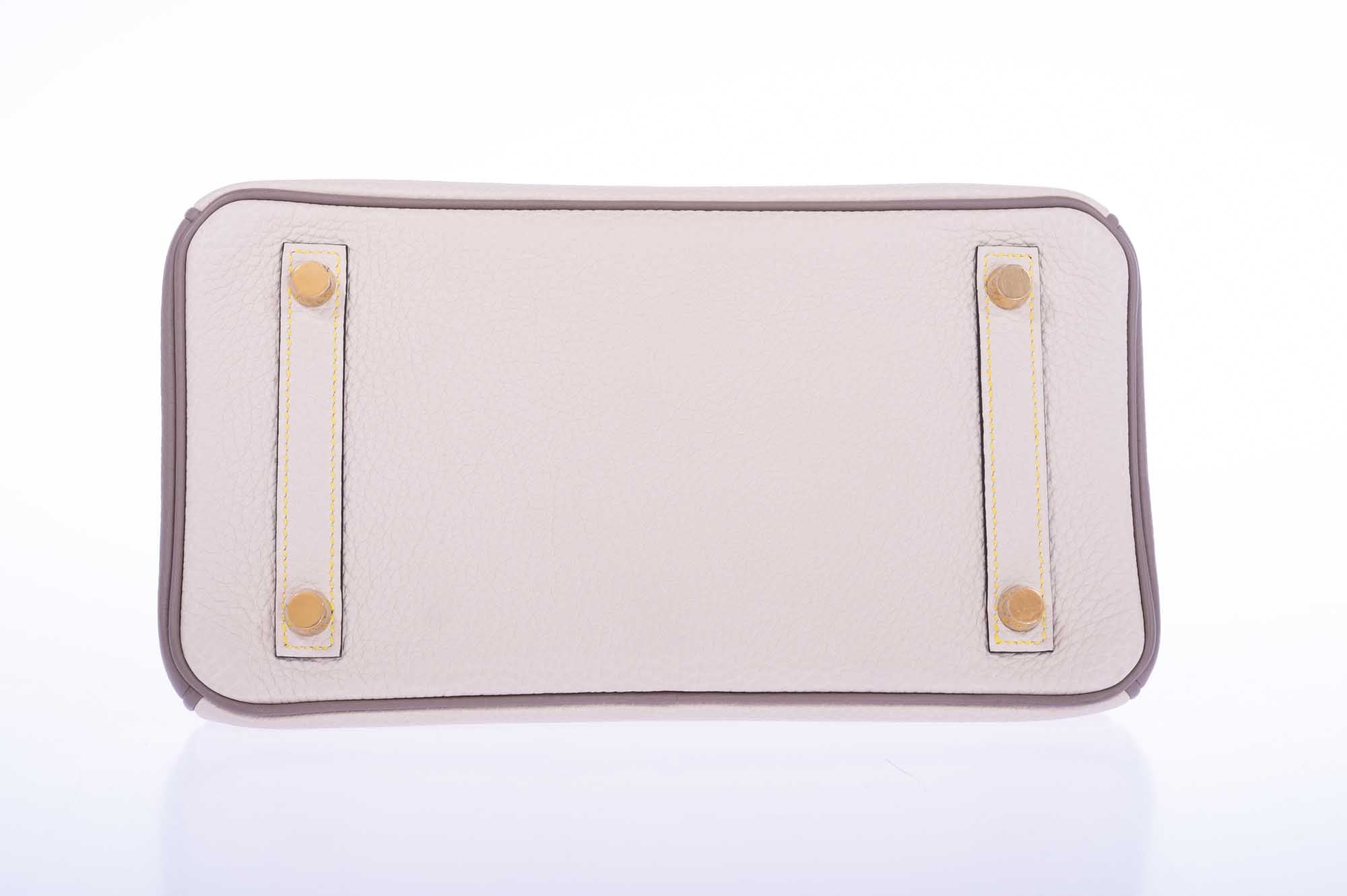 Hermès Birkin 25 HSS Craie, Gris Asphalt Togo, Yellow Stitching Gold Hardware、mySite、garminoutage.com