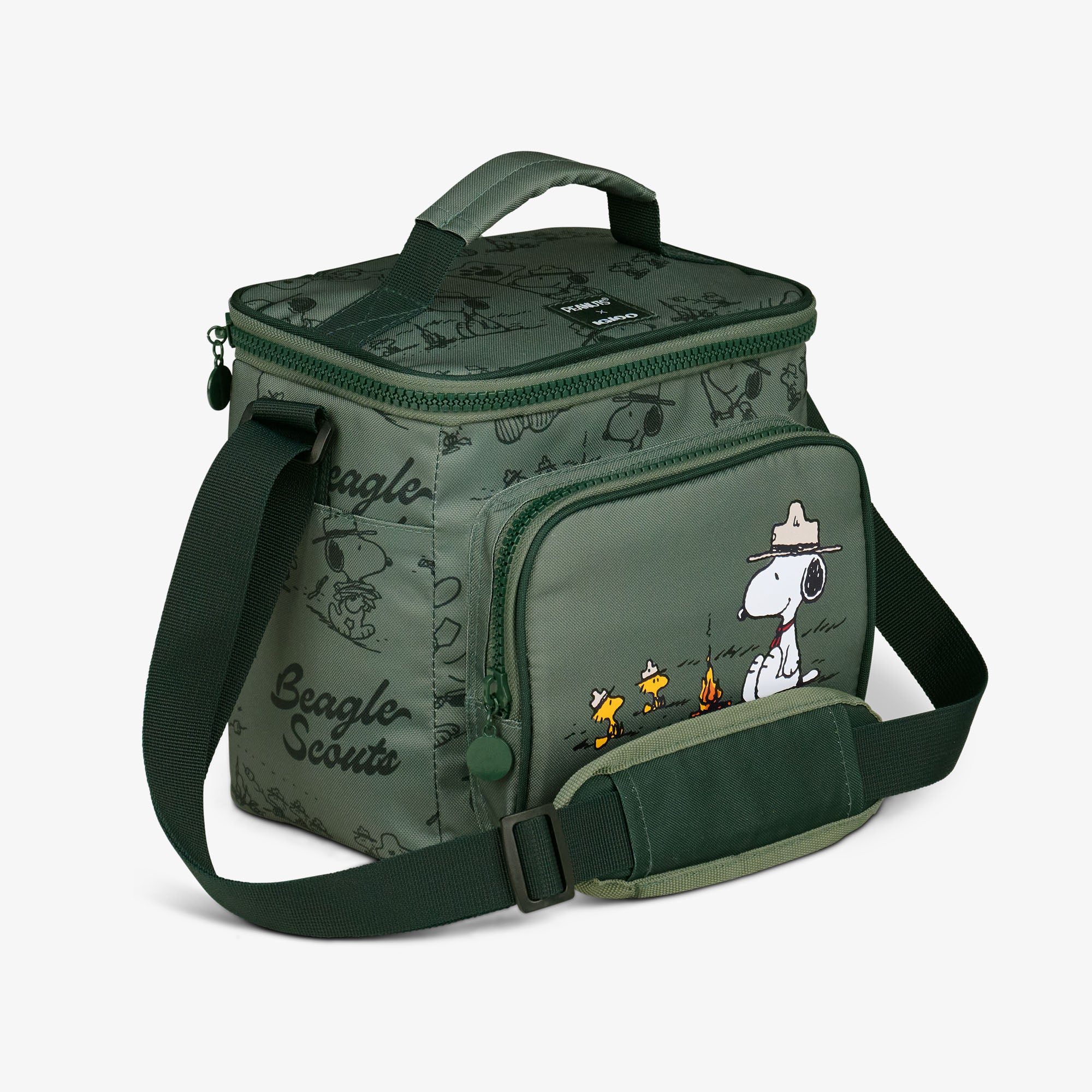 Peanuts Beagle Scouts Square Lunch Cooler Bag、mySite、noshort