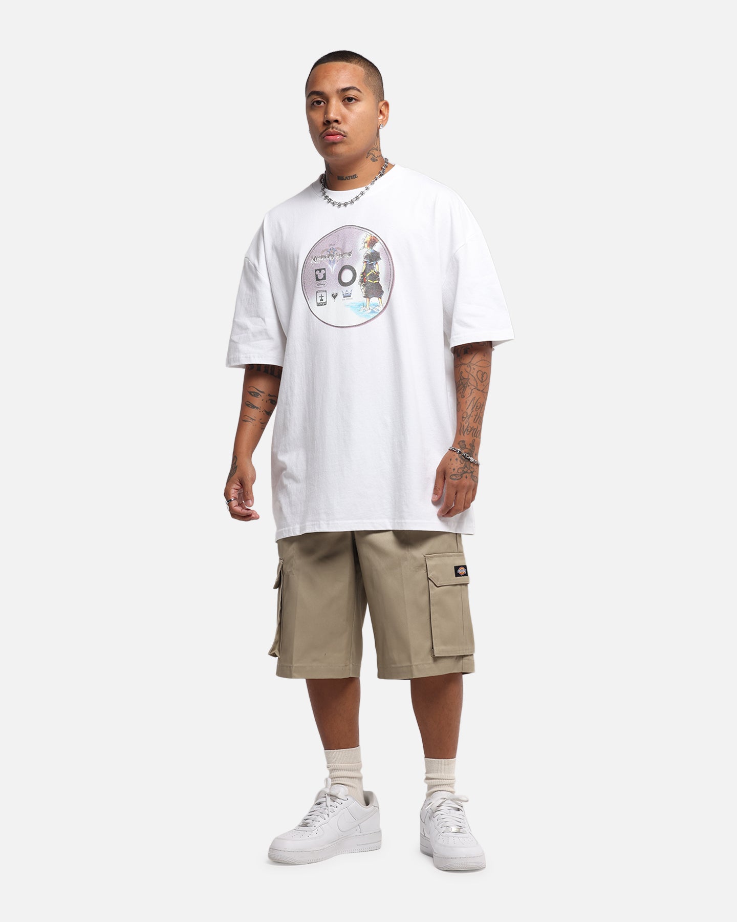 Goat Crew Disney Kingdom Hearts Disc Heavy T-Shirt White、mySite、zt4zffjzw