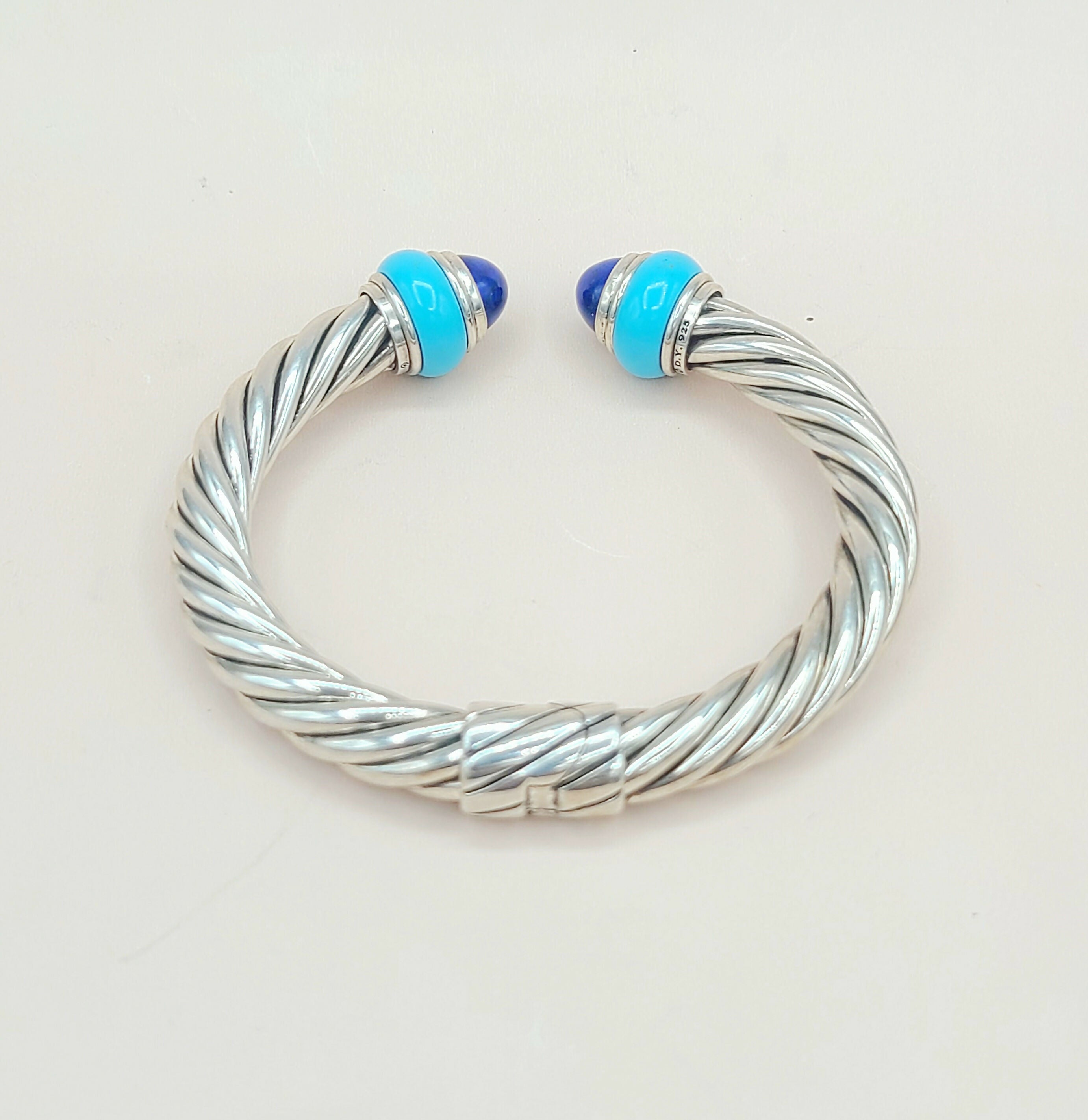 David Yurman Rondelle Cable Bracelet Lapis & Turquoise、mySite、hinf8tx79