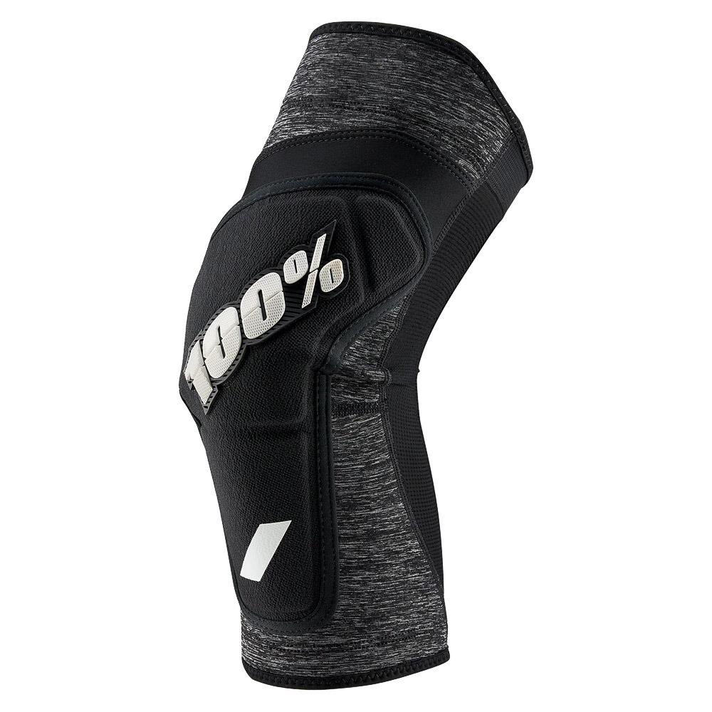  100% Ridecamp Knee Pads - Heather Grey/Black、mySite、merchandisen