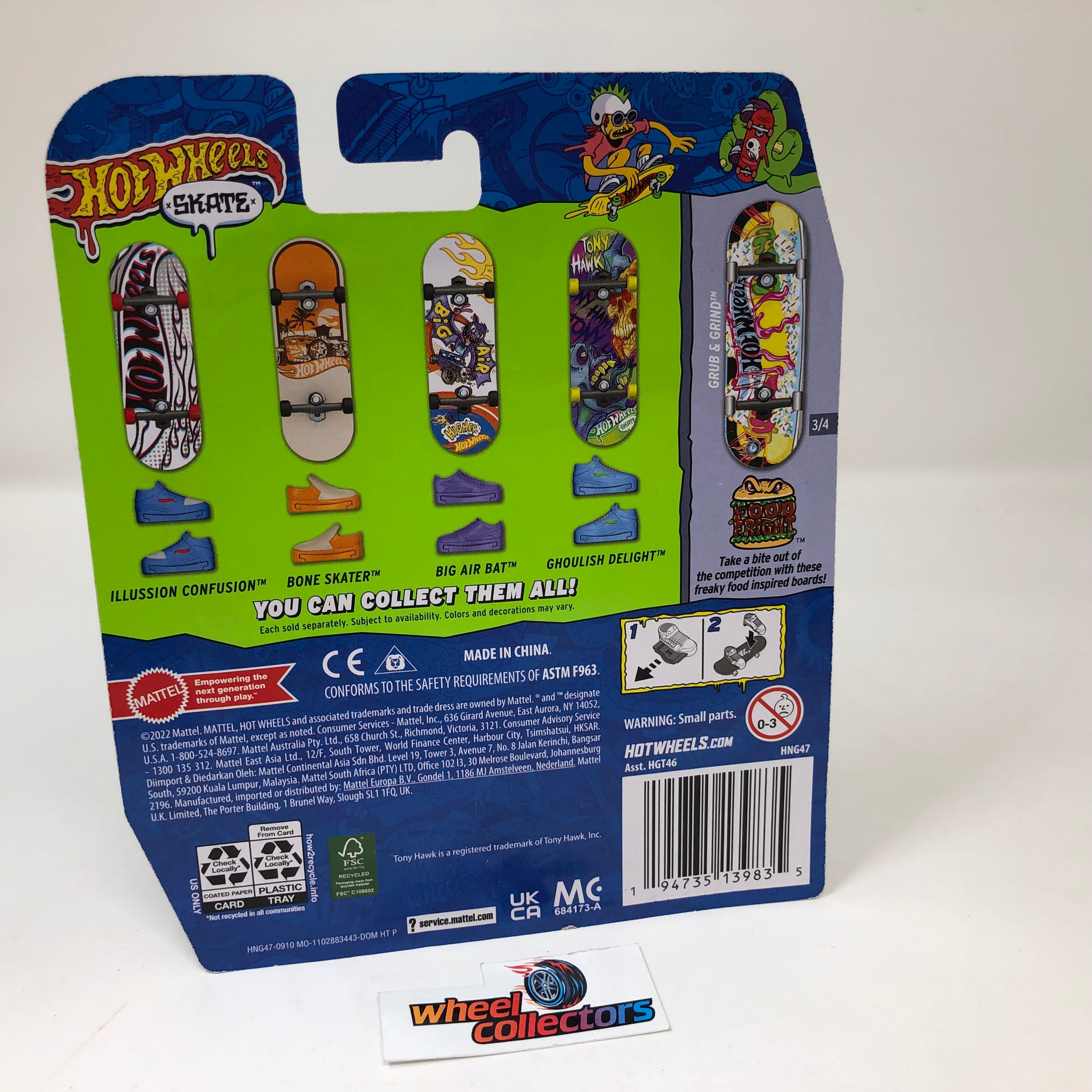 2023 Hot Wheels Skate Boards Tony Hawk * GRUB & GRIND & Shoes、mySite、hgirdovlk