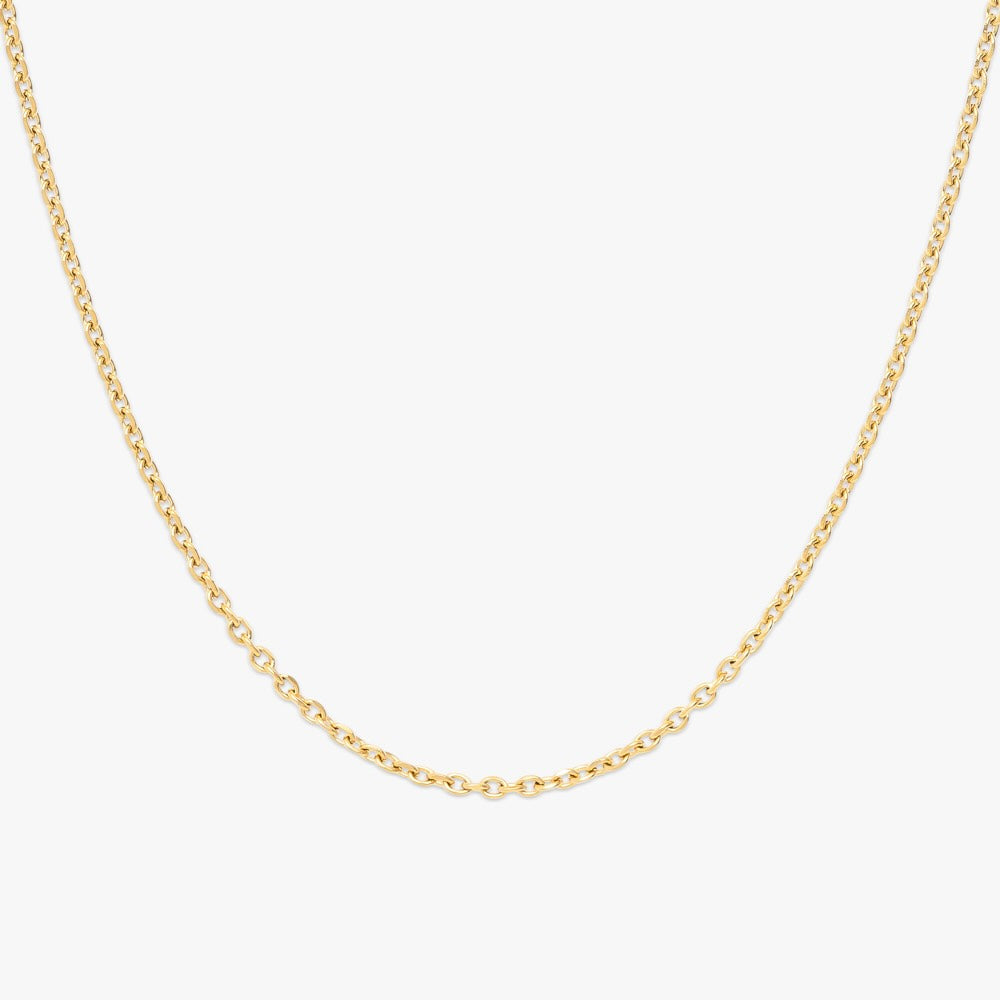 3MM Cable Link Chain 14K Gold、mySite、hinf8tx79