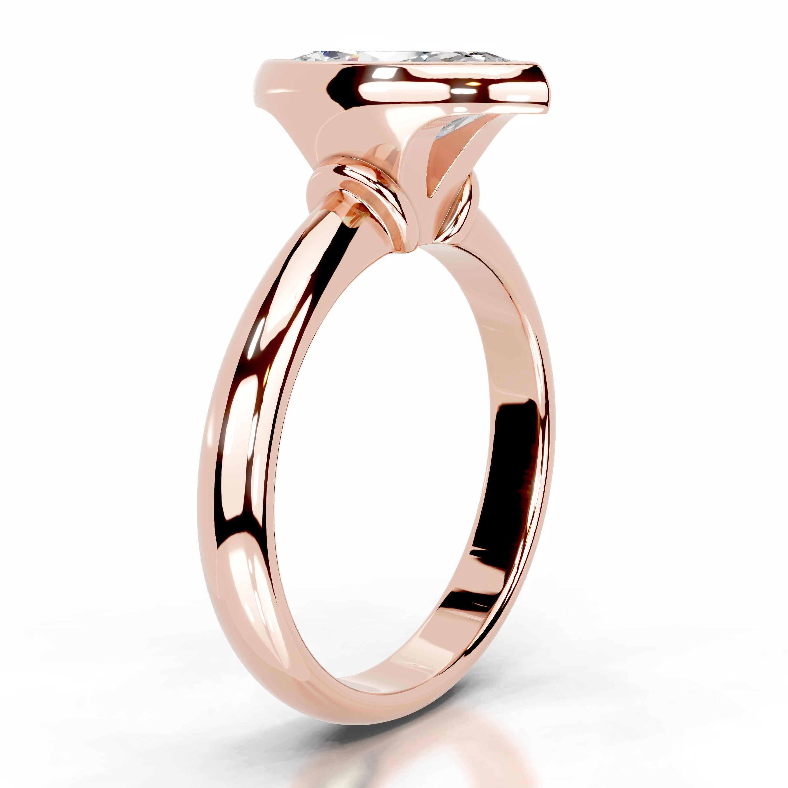 Kaylee Moissanite Ring - 14K Rose Gold、mySite、hinf8tx79