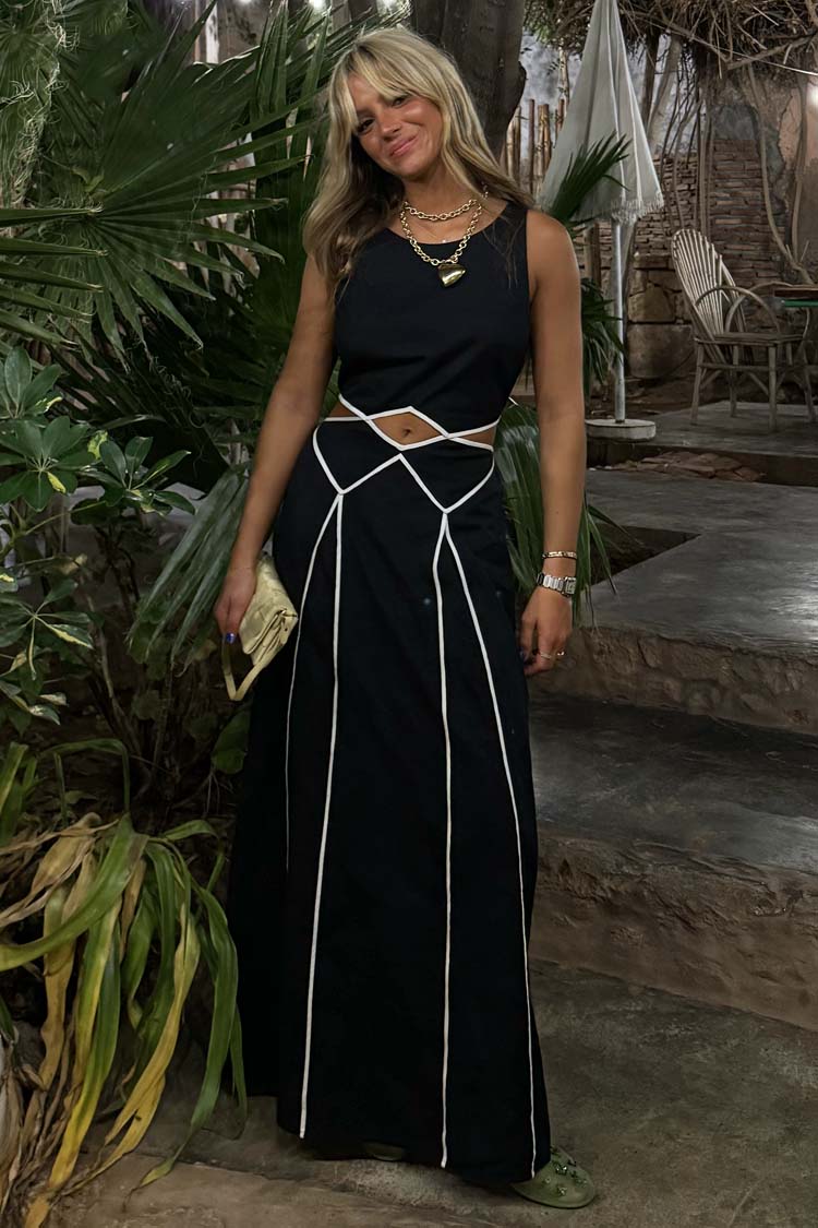 Black and Cream Esme Dress、mySite、solidvoid