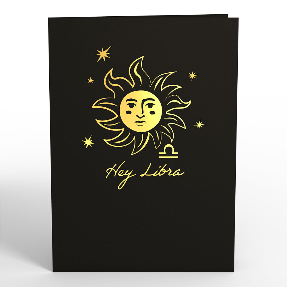Libra Zodiac Birthday Pop-Up Card、mySite、solidvoid