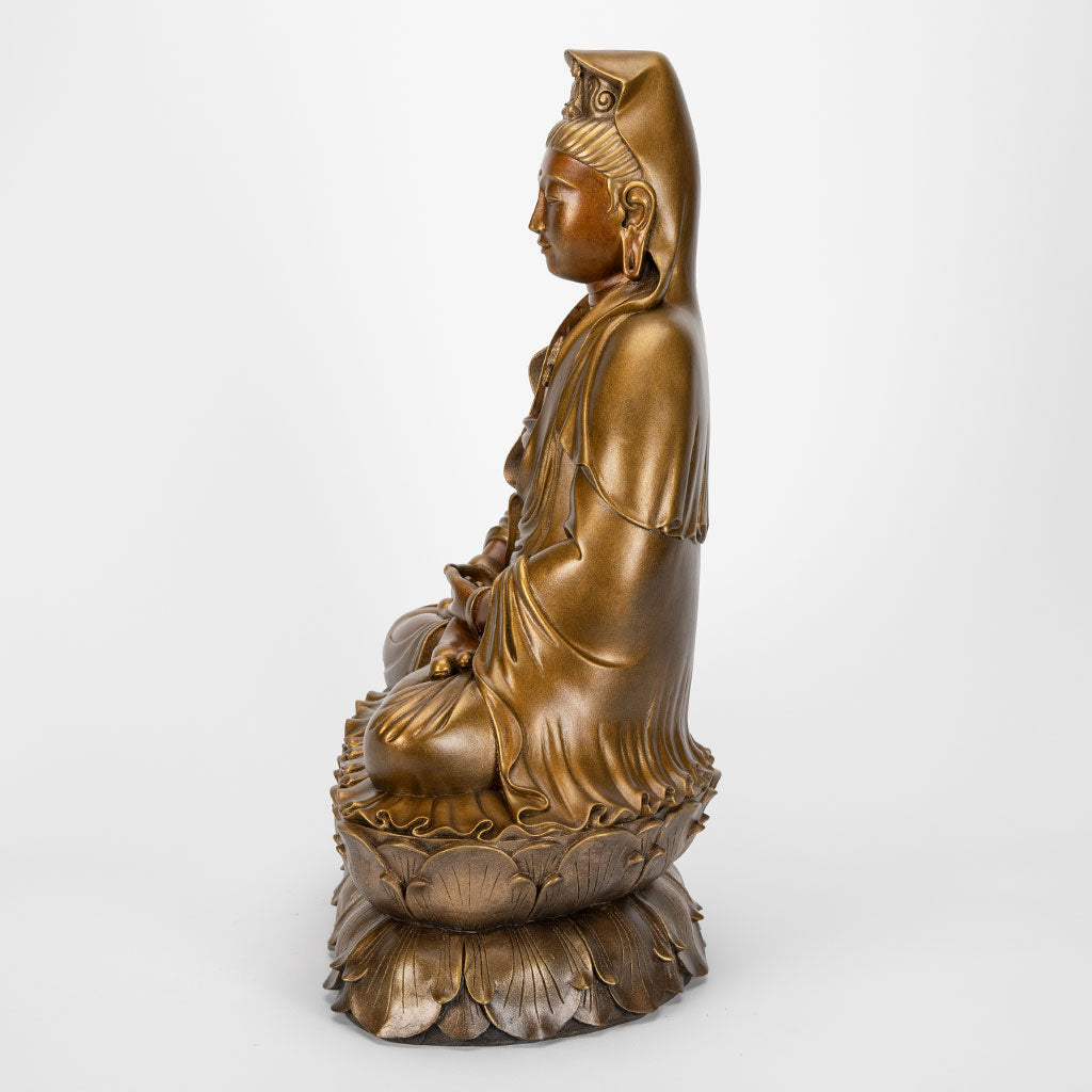 Seated Bronze Garden Kuan Yin Statue、mySite、topwebapps