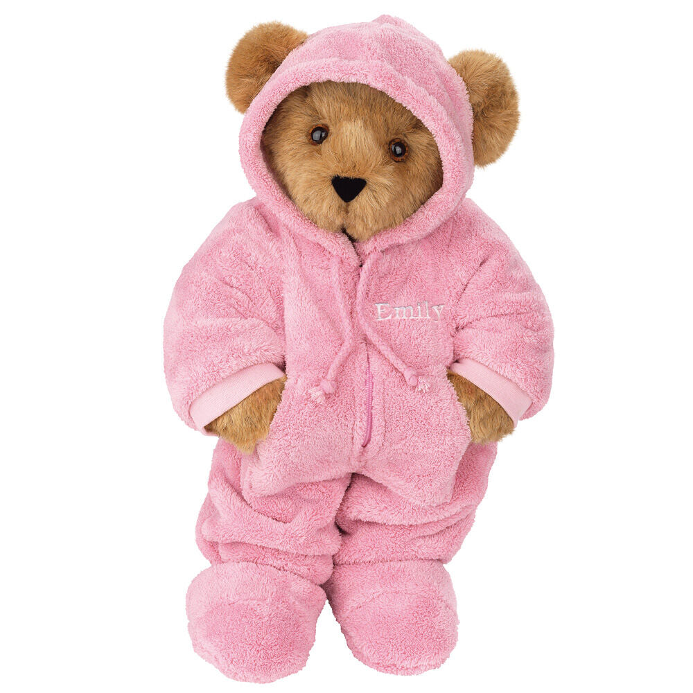 15 In. Hoodie Footie Bear, Pink、mySite、pszhyizbm