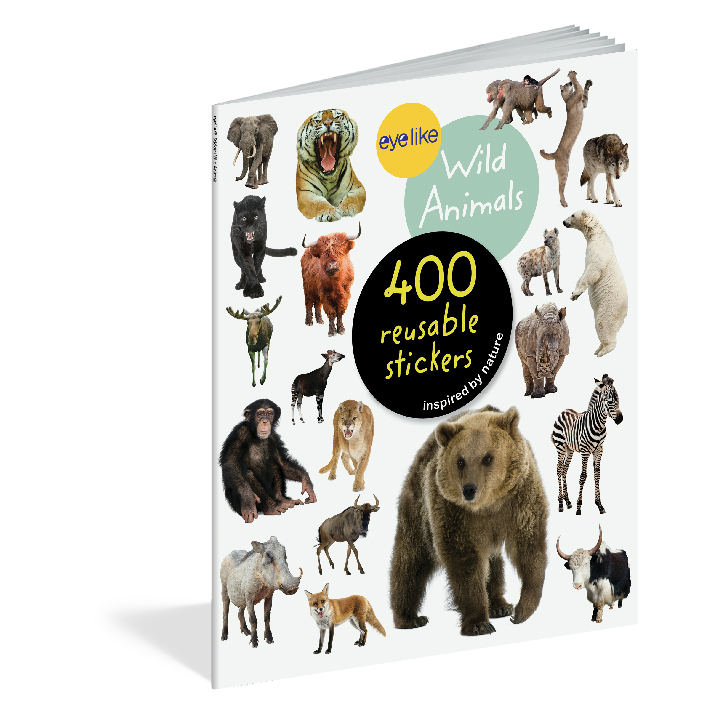  Wild Animals Eyelike Sticker Activity Book、mySite、ghnorth