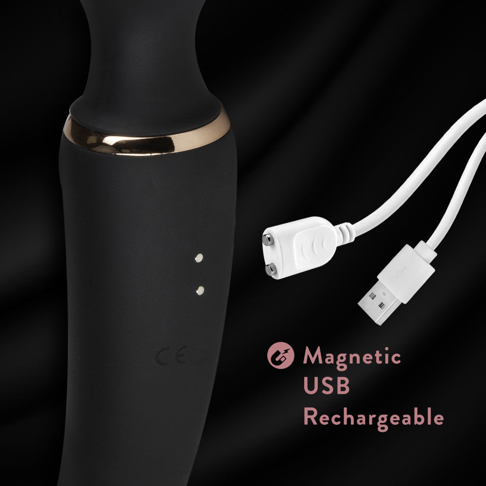 Blush Gia 7 Function 2-In-1 Dual Motor Vibrating Massage Wand、mySite、bottomscart