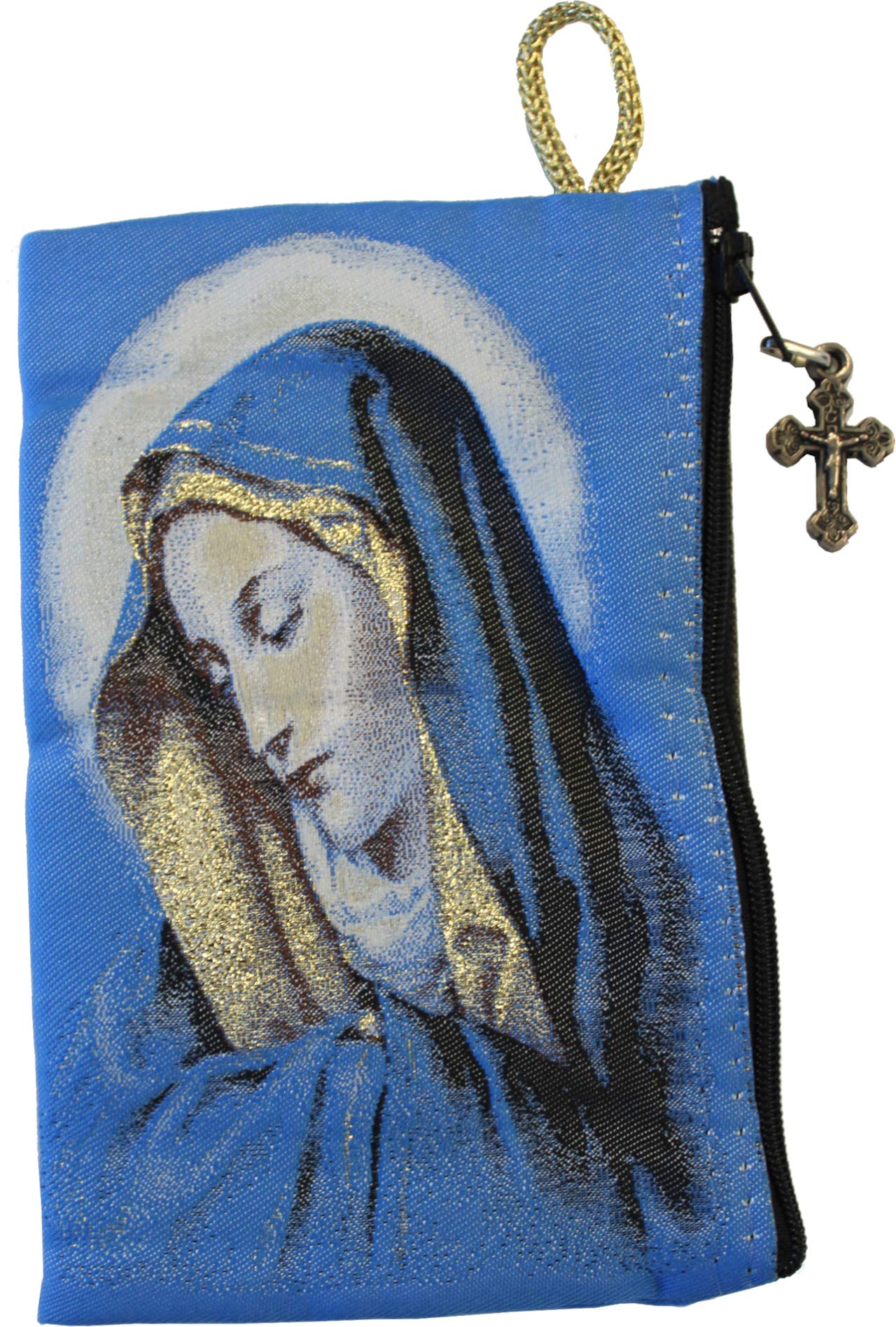  Holy Land Market Purse Tapestry of The Blessed Mother Mary - with Heat Printing on Synthetic Cloth Decorated - Style II (6.25 x 3.75 Inches)、mySite、elrpsem3k