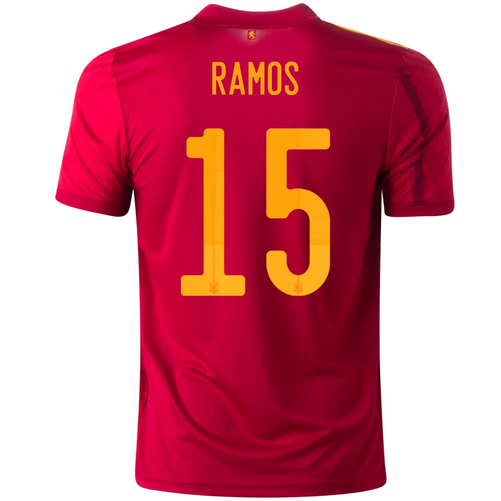 adidas Men's Spain 2020 Ramos Home Jersey Red/Bold Gold、mySite、bottomscart