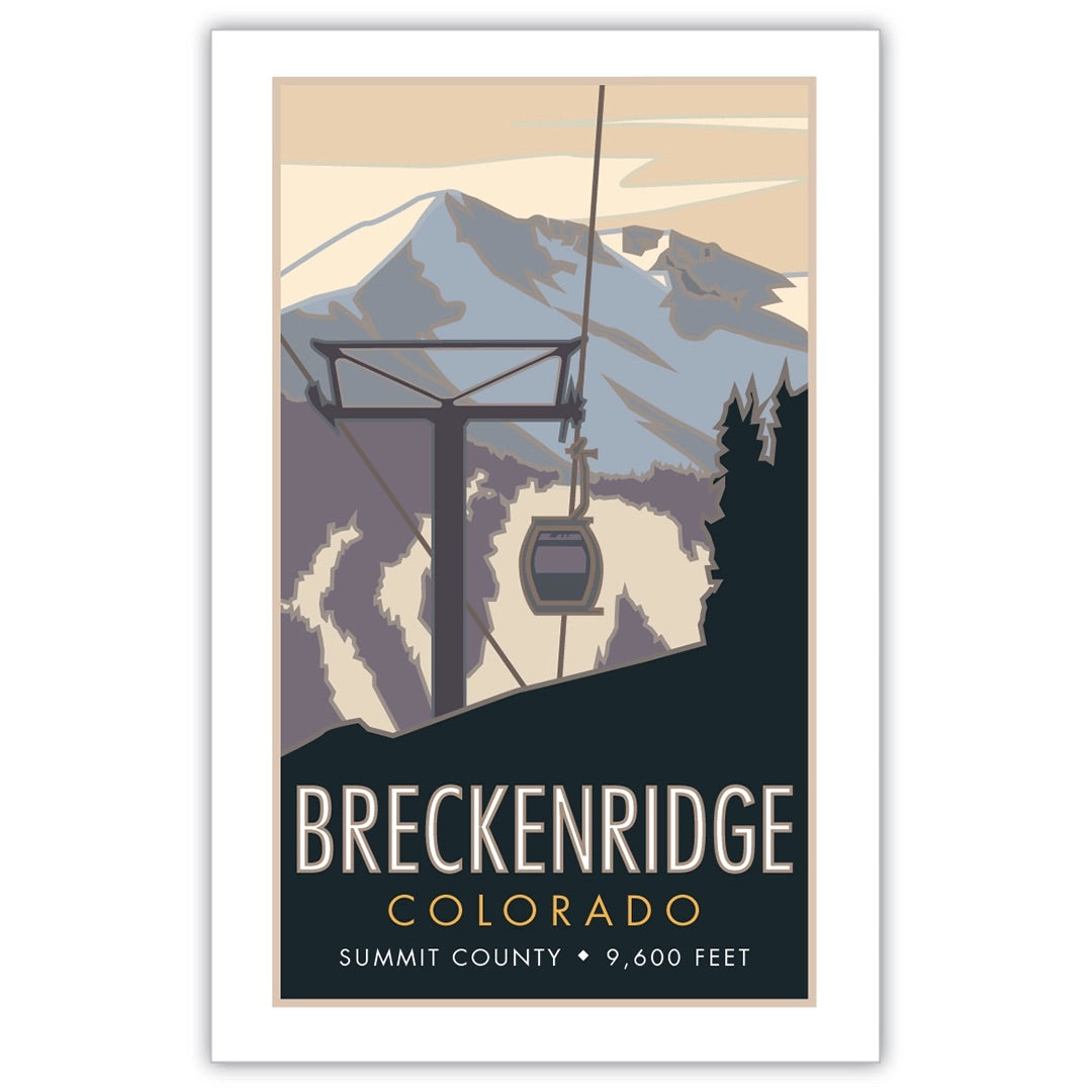 Breckenridge, Colorado, Ski Gondola - Poster、mySite、g9winljtr