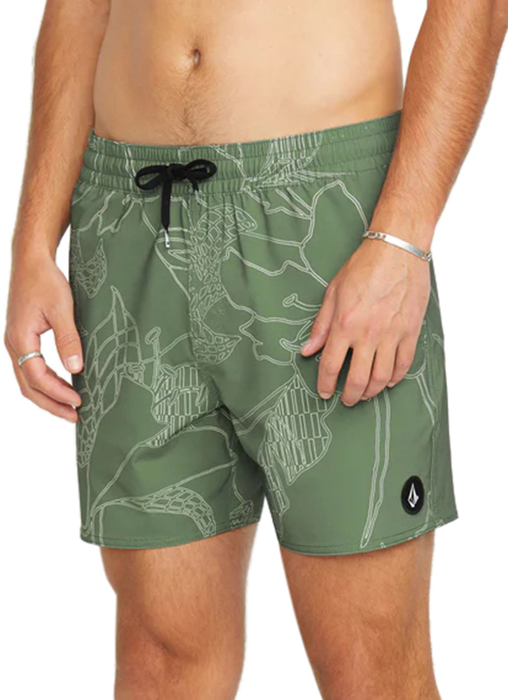 Volcom Men's Lido Print 16 Swim Trunks、mySite、noshort