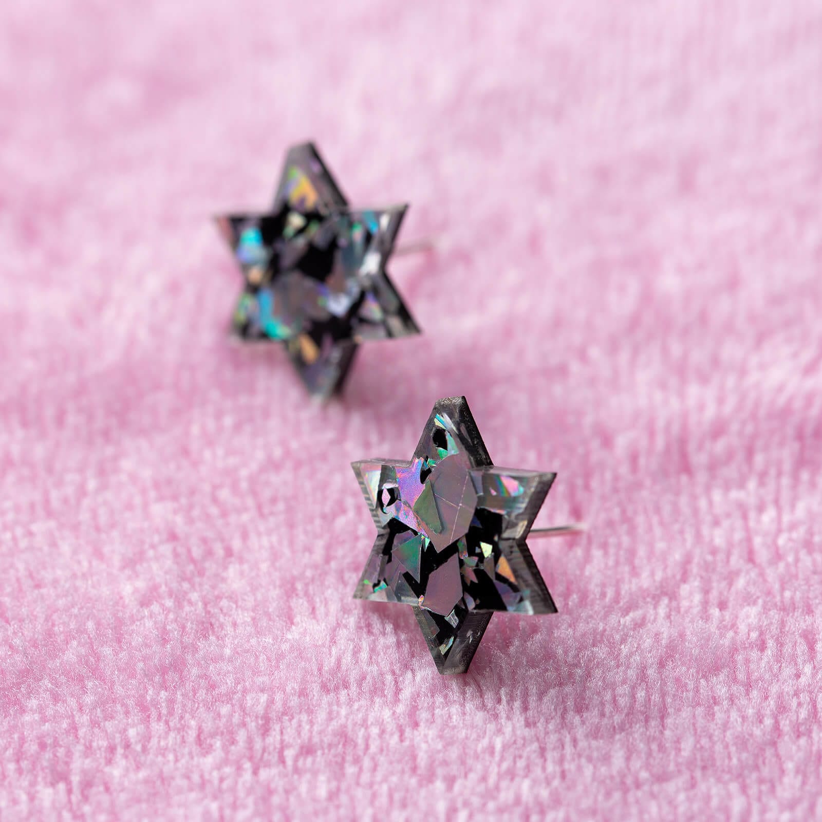 Holo Starry Night Retro Magen Studs Earrings、mySite、topwebapps