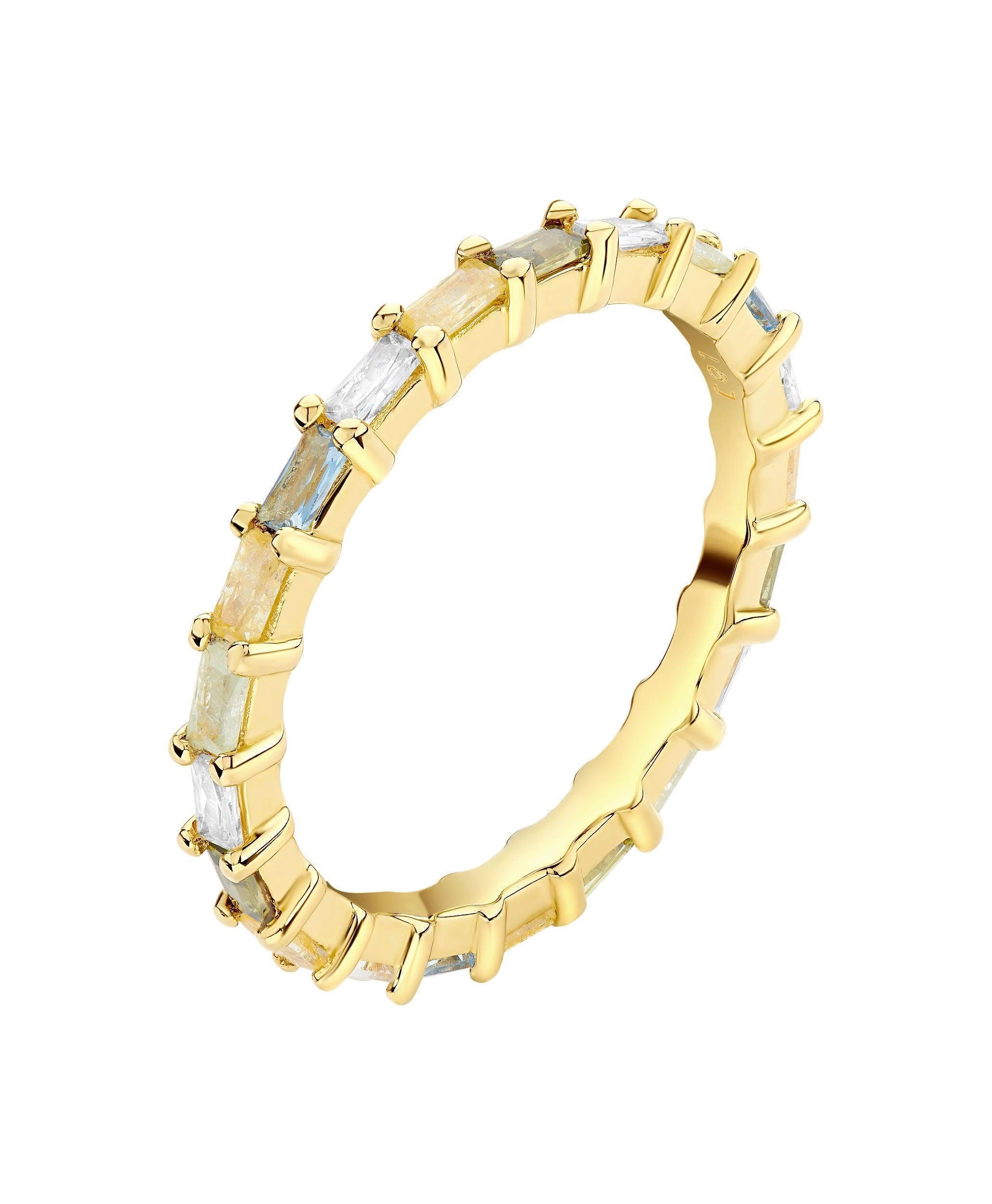 Lilja Ring Multi 18ct Gold Plated、mySite、botmansion