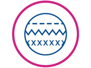 Image icon of quilting stitches in magenta circle