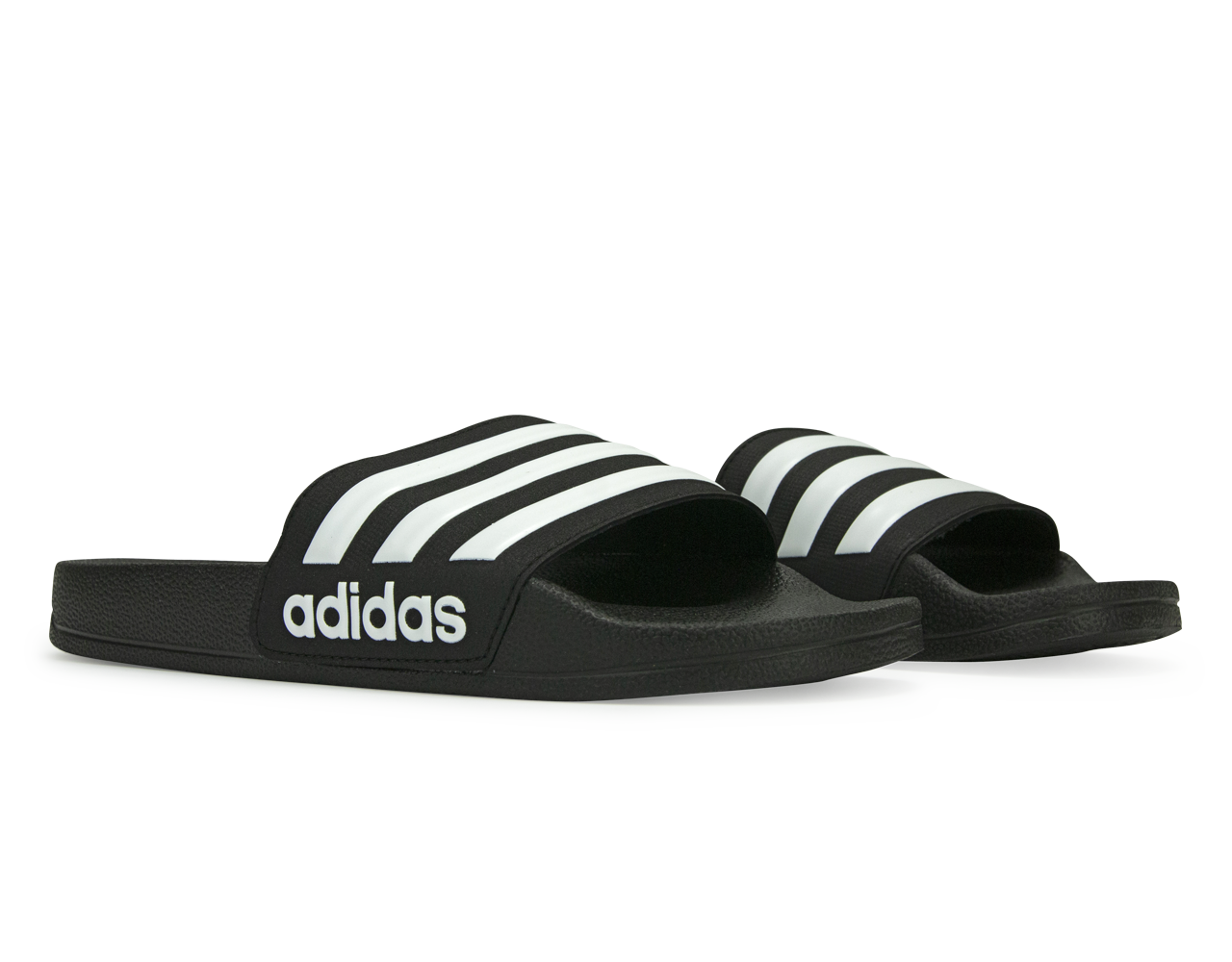 adidas Kids Adilette Shower Slides Black/White、mySite、noshort