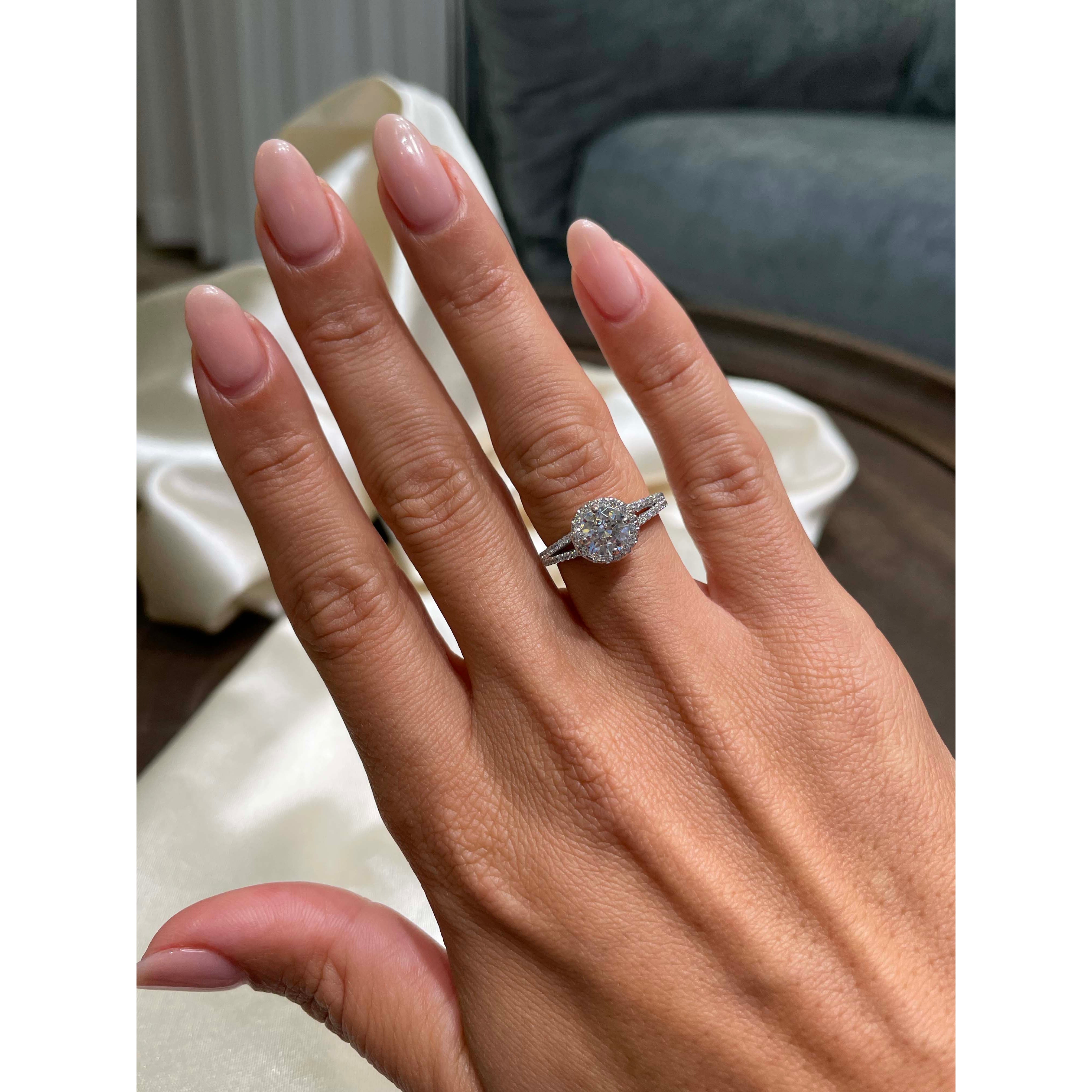 Ruby Diamond Engagement Ring -14K White Gold、mySite、hinf8tx79