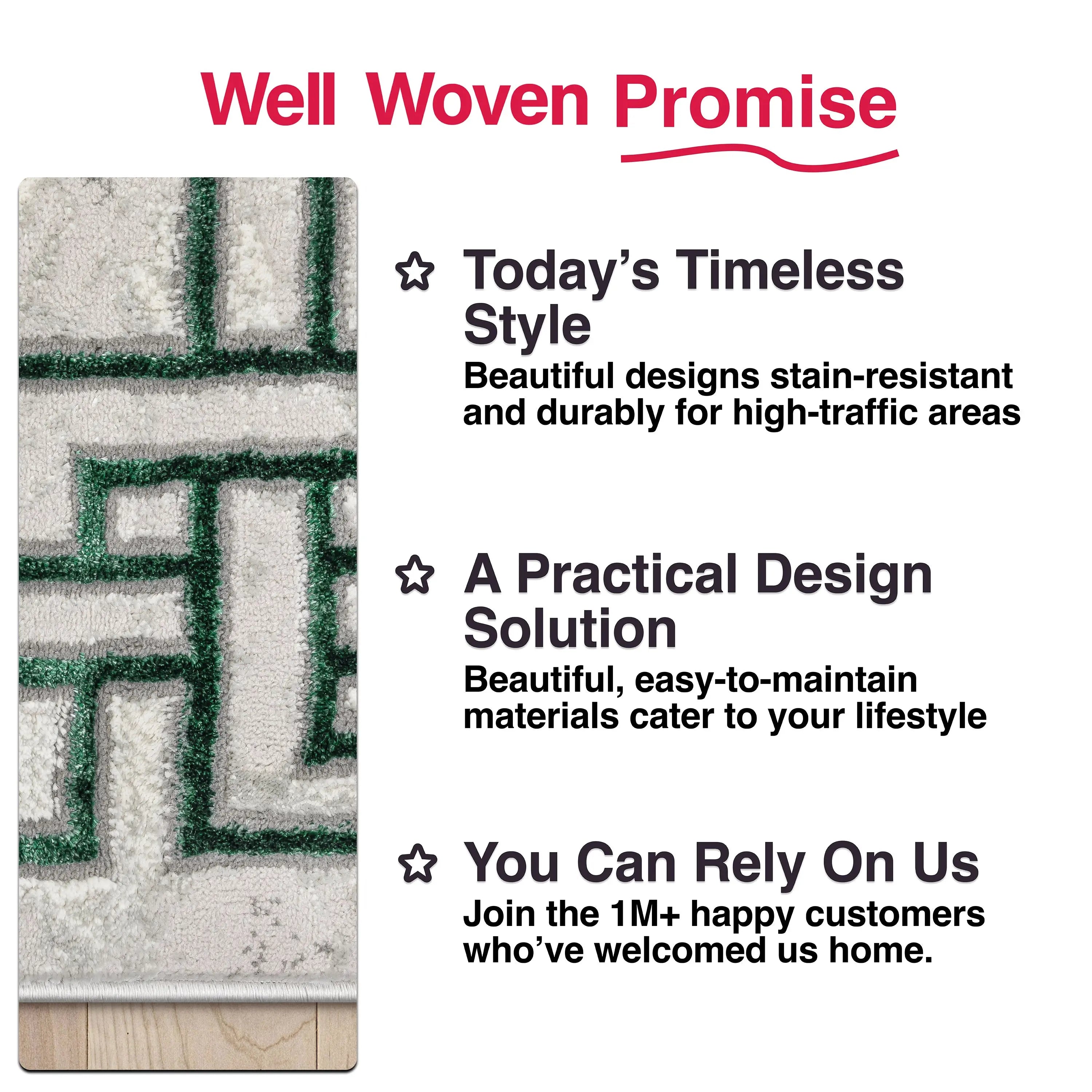 Huntington Retro Marble Border Glam Rug、mySite、gigharbornorthrealestate