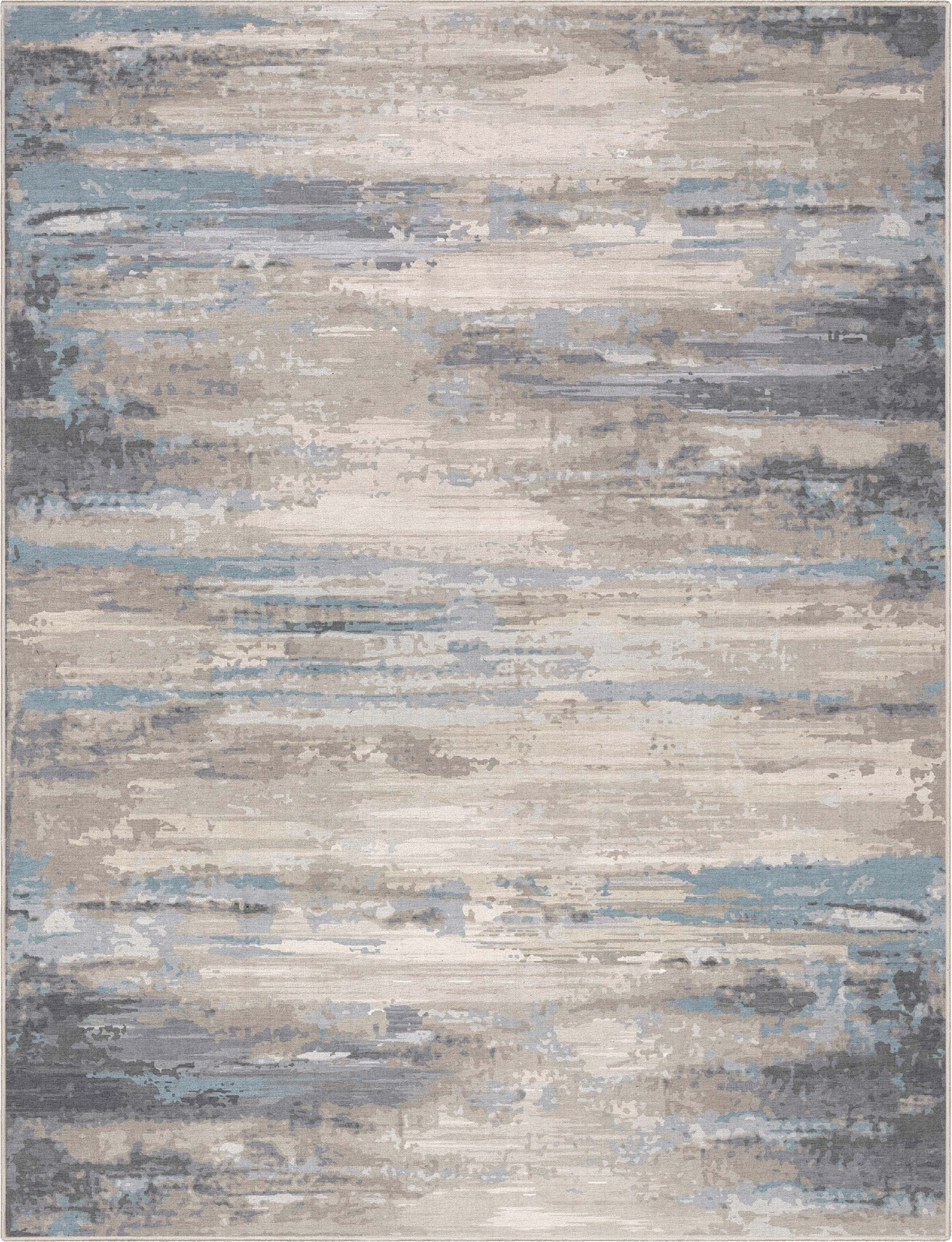 Tuscany Abstract Brushstroke Beige Blue Flatweave Rug、mySite、gigharbornorthrealestate