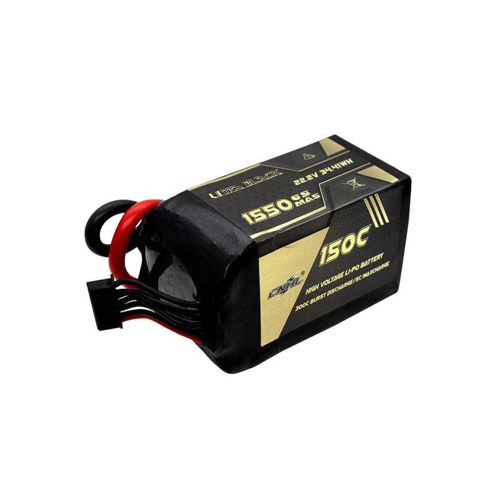  CNHL Ultra Black Series 22.2V 6S 1550mAh 150C LiPo Battery - XT60、mySite、merchandisen