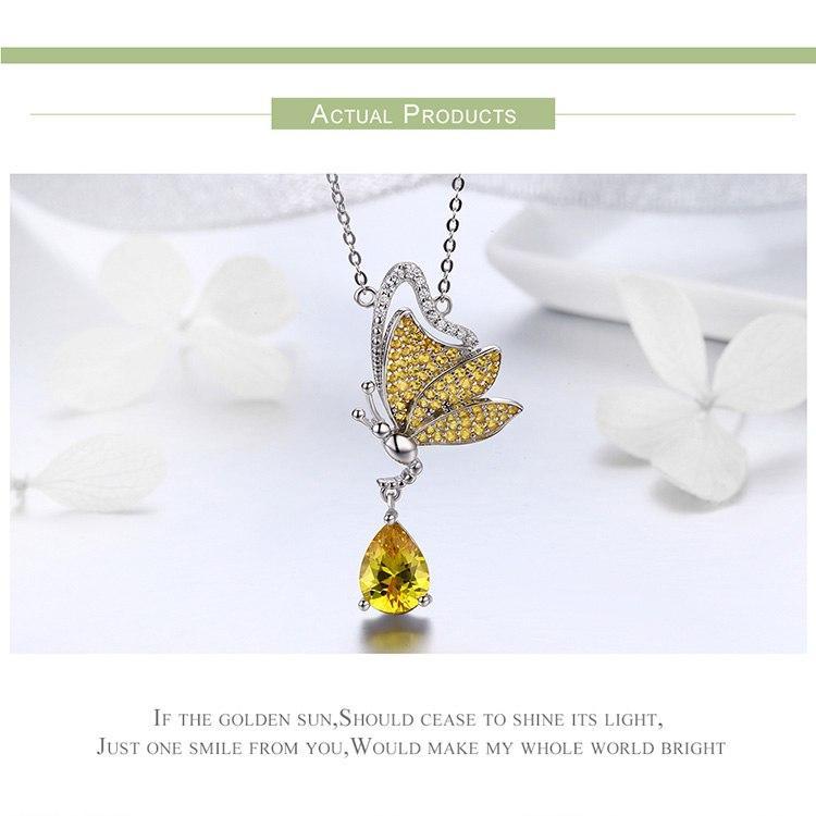 Butterfly Jewelry in Platinum Plated Sterling Silver, Yellow、mySite、g9winljtr