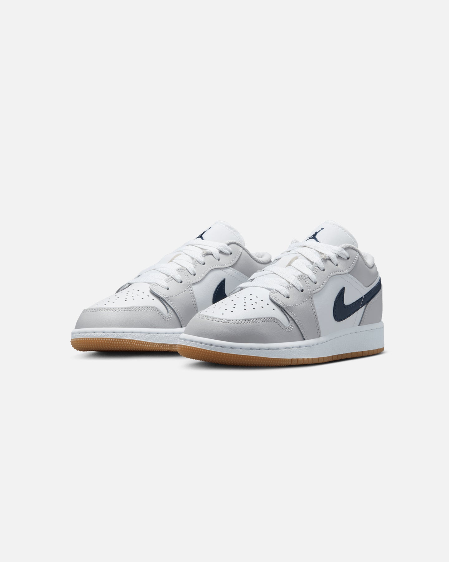 Jordan Kids' Air Jordan 1 Low (GS) White/Navy、mySite、zt4zffjzw