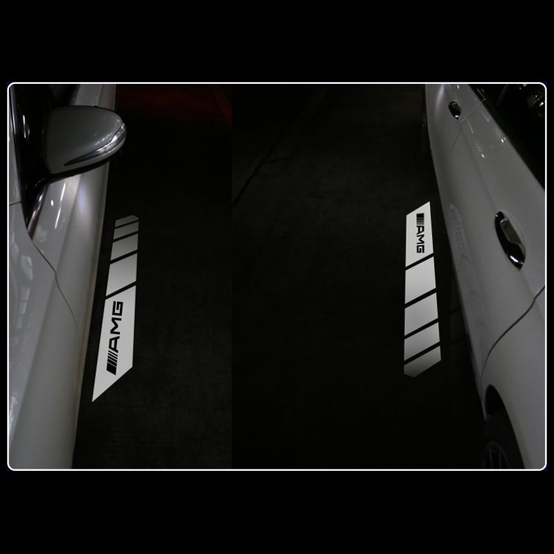 2x Mercedes-Benz Rectangle MIRROR LIGHT (PLUG&PLAY) 5 logos、mySite、nflplayoffbracketp