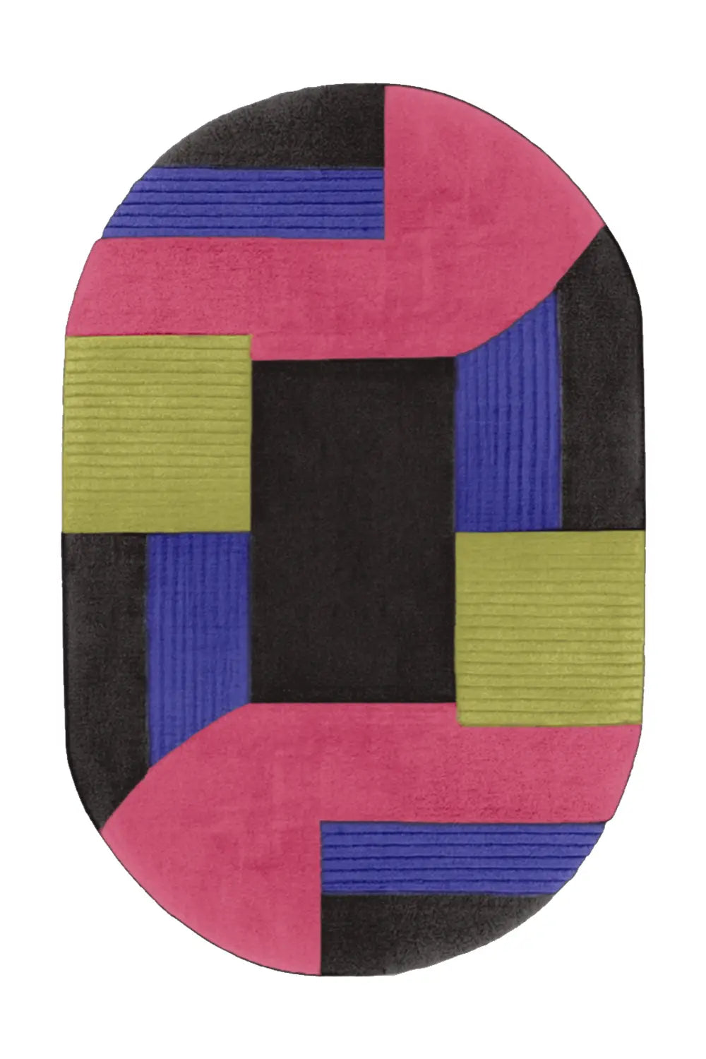 Customizable Mosaic Oval Tufted Rug、mySite、gigharbornorthrealestate