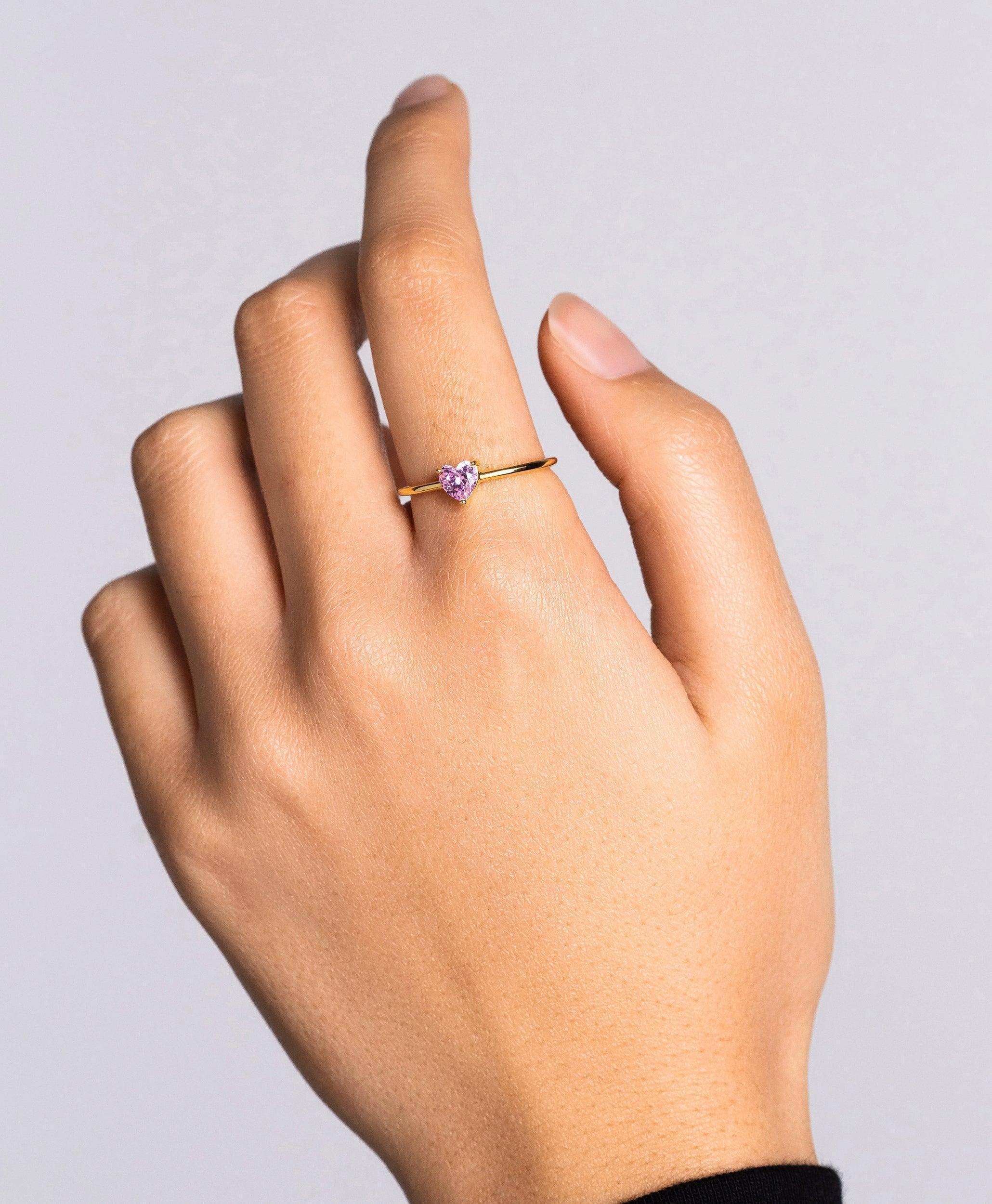  Luv Ring Rose 18ct Gold Plated