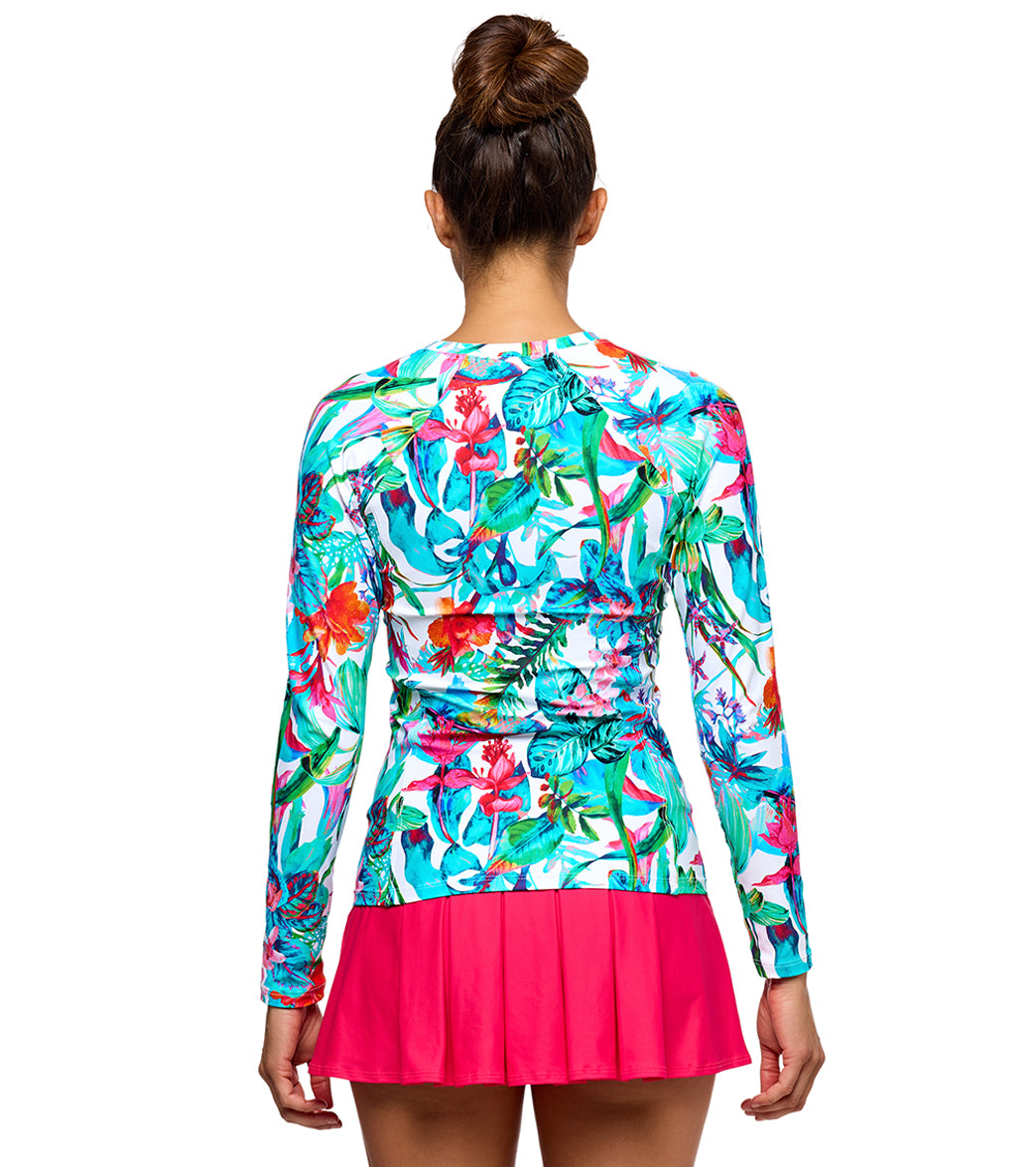 Next by Athena Women's Detox Botanik Long Sleeve Rash Guard、mySite、noshort