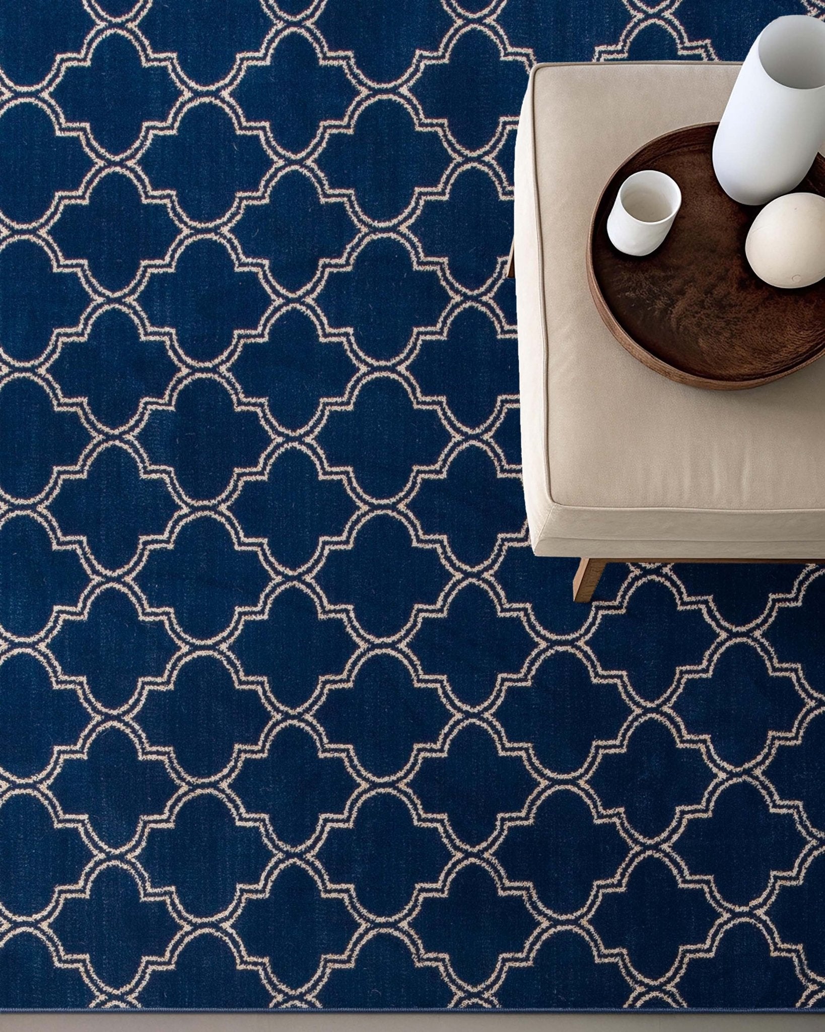 Nantucket Trellis Custom-Made Rug, Made to Order, High-Quality, Elegant Blue Design Area Rug、mySite、gigharbornorthrealestate