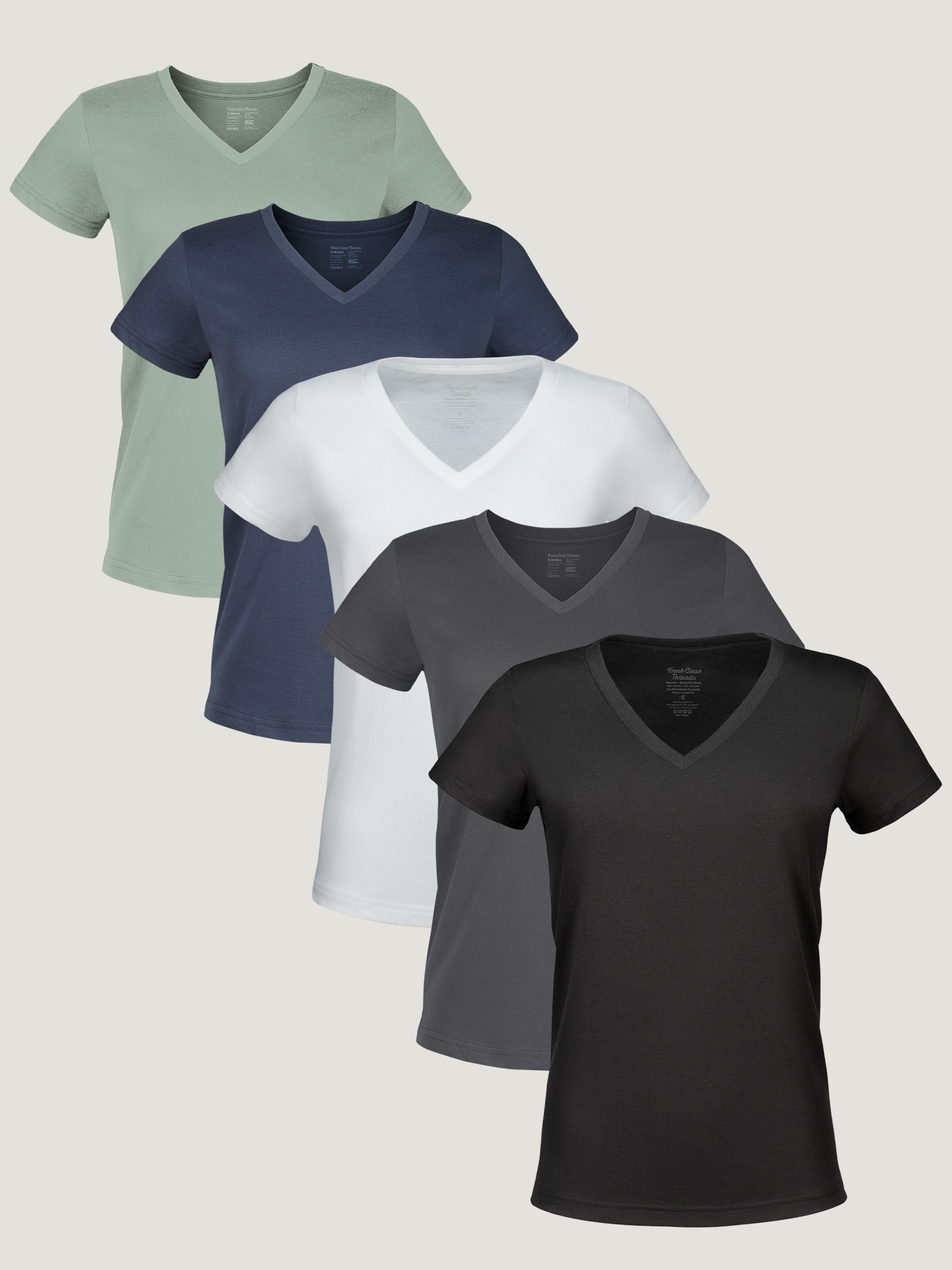 Women's Essentials V-Neck 5-Pack、mySite、ghnorth
