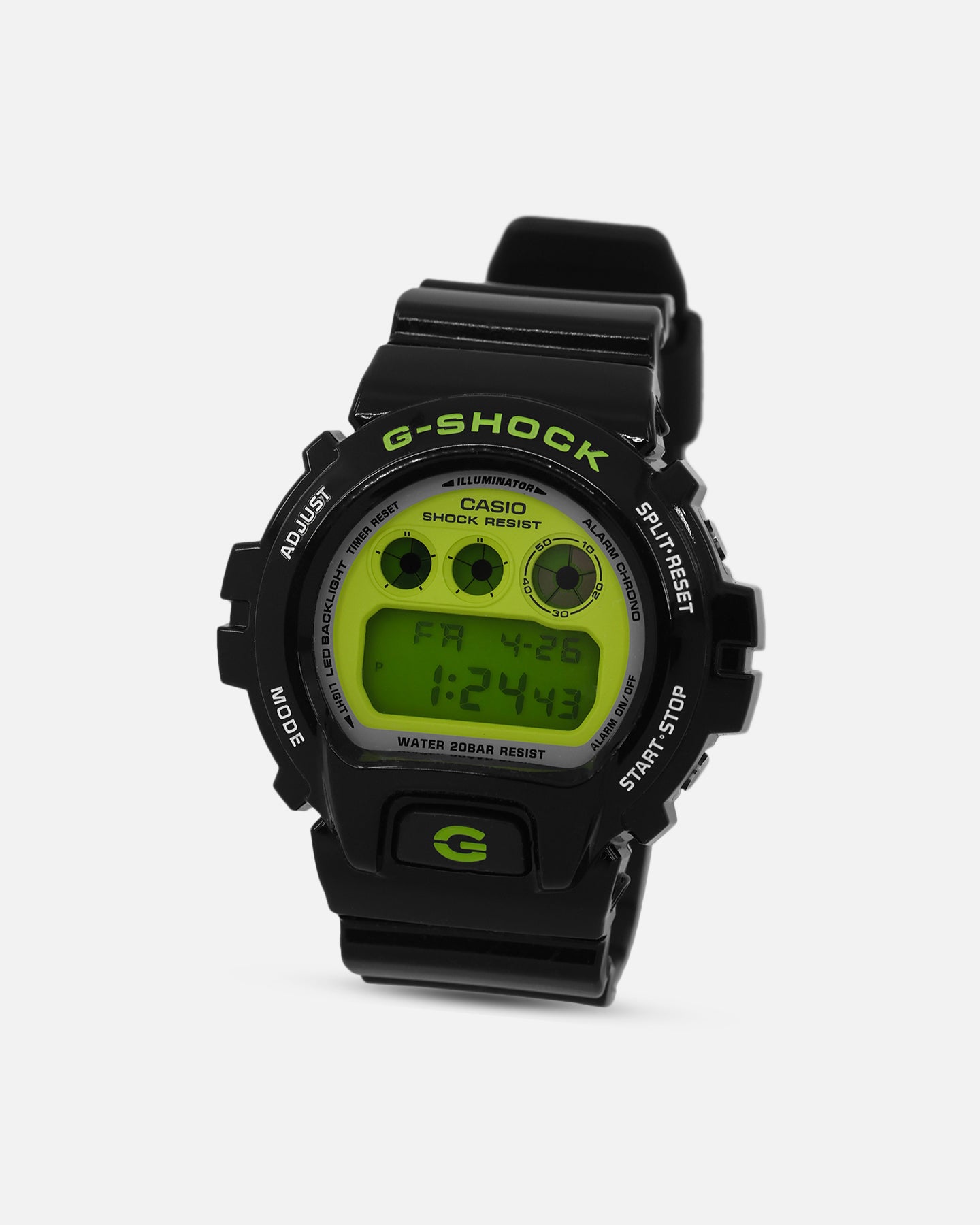 G Shock DW-6900RCS-1 Crazy Colours Watch Black/Green、mySite、zt4zffjzw