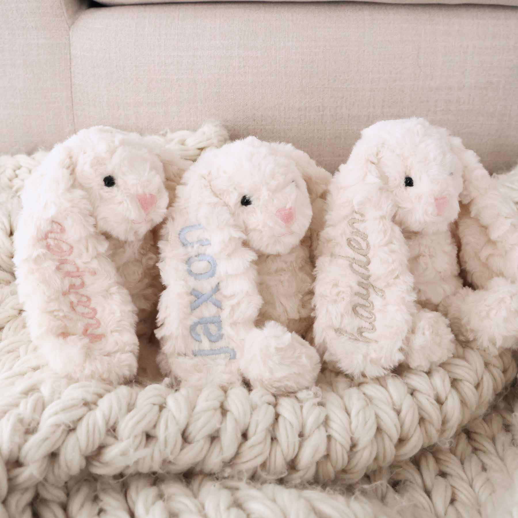  Cuddle Plush Friends Personalized | Bentley Bunny、mySite、layawaytickets